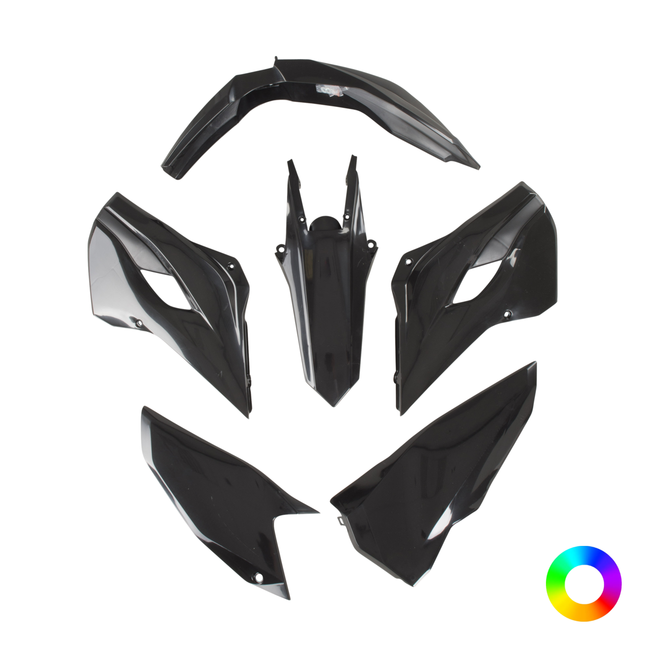 Plastic set Rtech Zwart