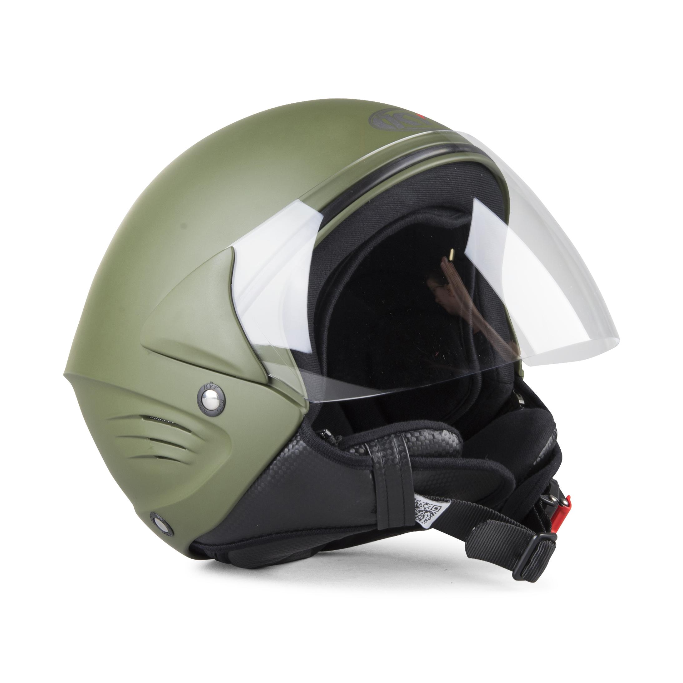 KYT Cougar Urban Plain Jet Helmet NavyMatte Green Now 13 Savings