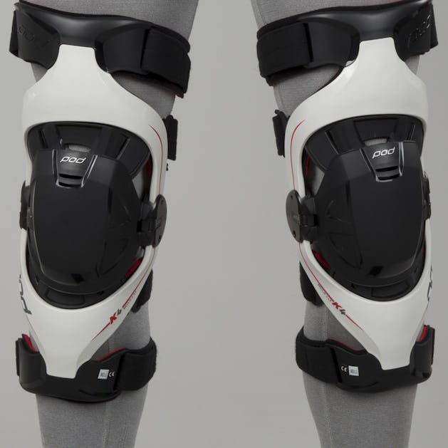 Mx Knee Braces >> Pod K4 Mx Knee Brace Pair Grey Red Mx Knee Braces >> Pod K4 Mx Knee Brace Pair Grey Red