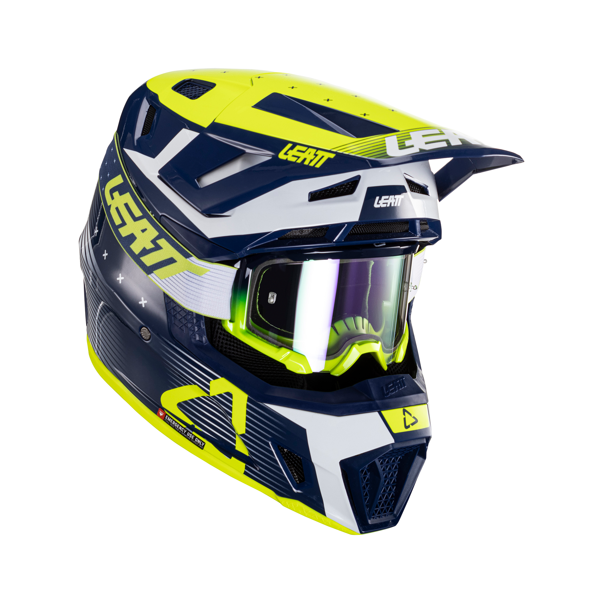Crosshelm Leatt Moto 7.5 V24 Set Met Brillen