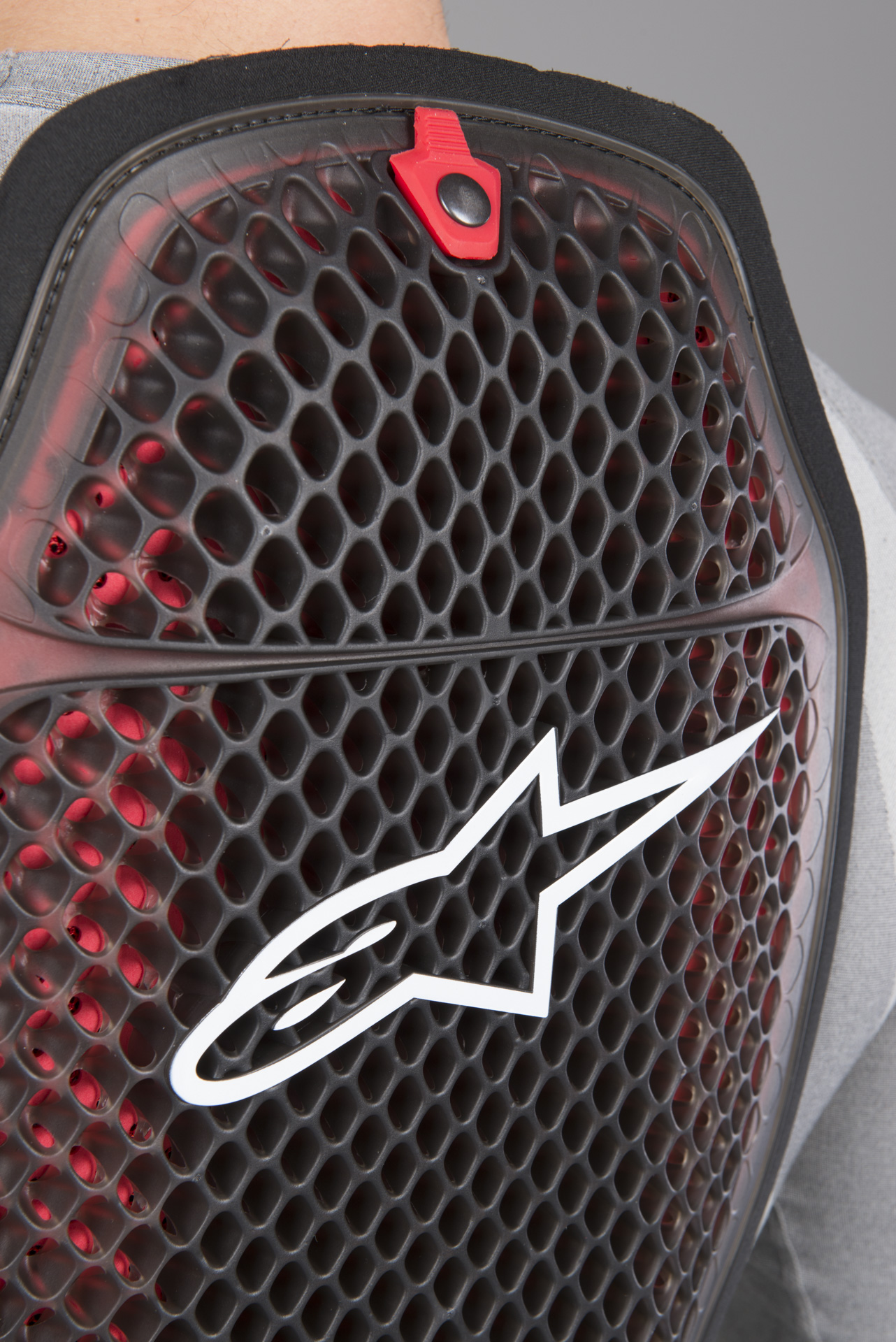 Espaldera Alpinestars Nucleon KR-R Celli Transparente-Rojo-Negro