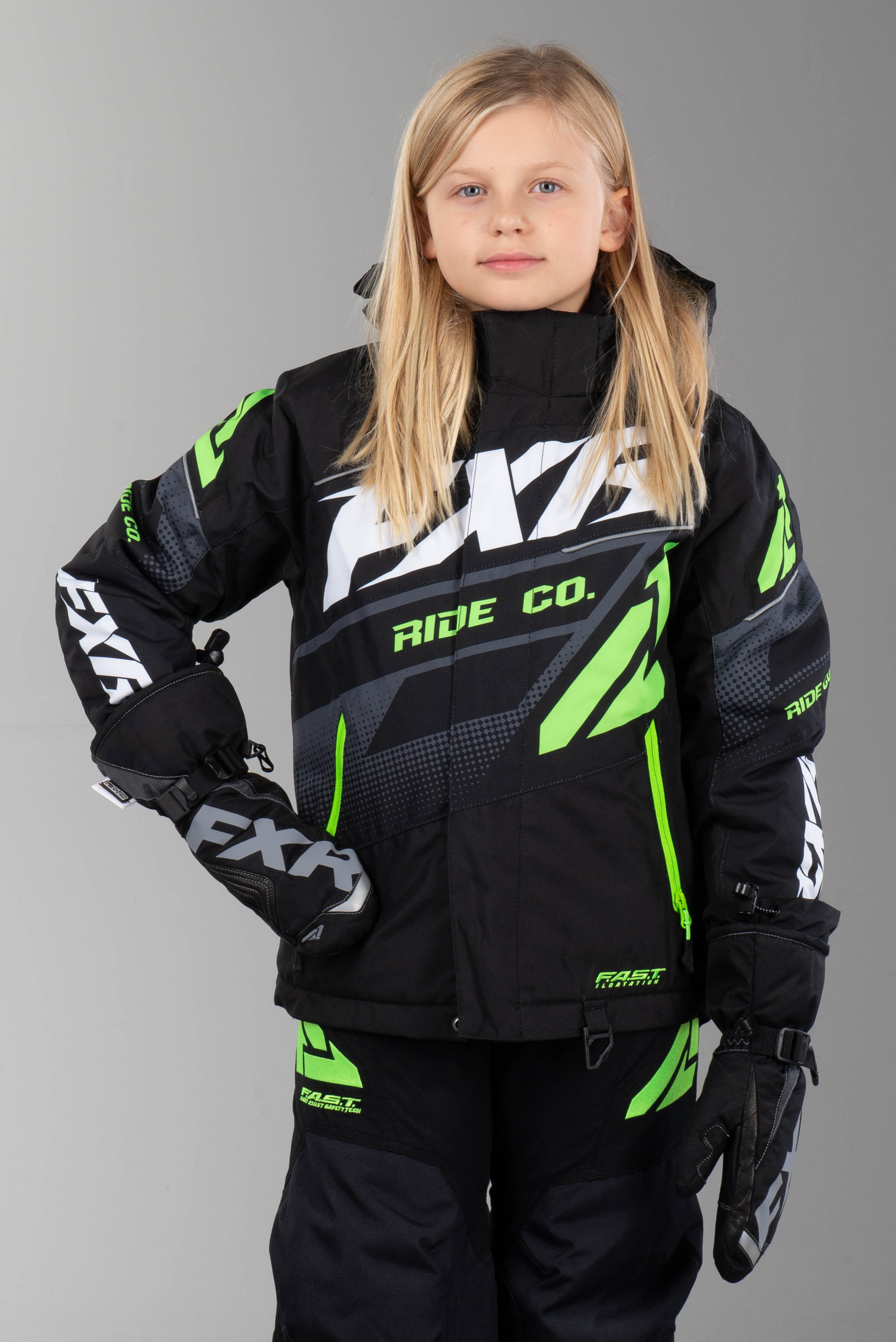 Jakke FXR Boost Barn Svart Lime Nå 16% Du sparer Jakke FXR Boost Barn Svart Lime Nå 16% Du sparer
