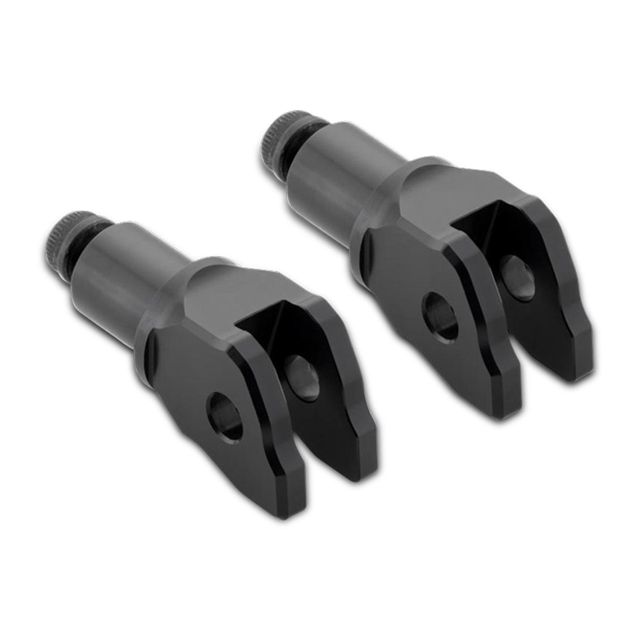Montageset voor Voetsteunen Rizoma Zwart 18 mm