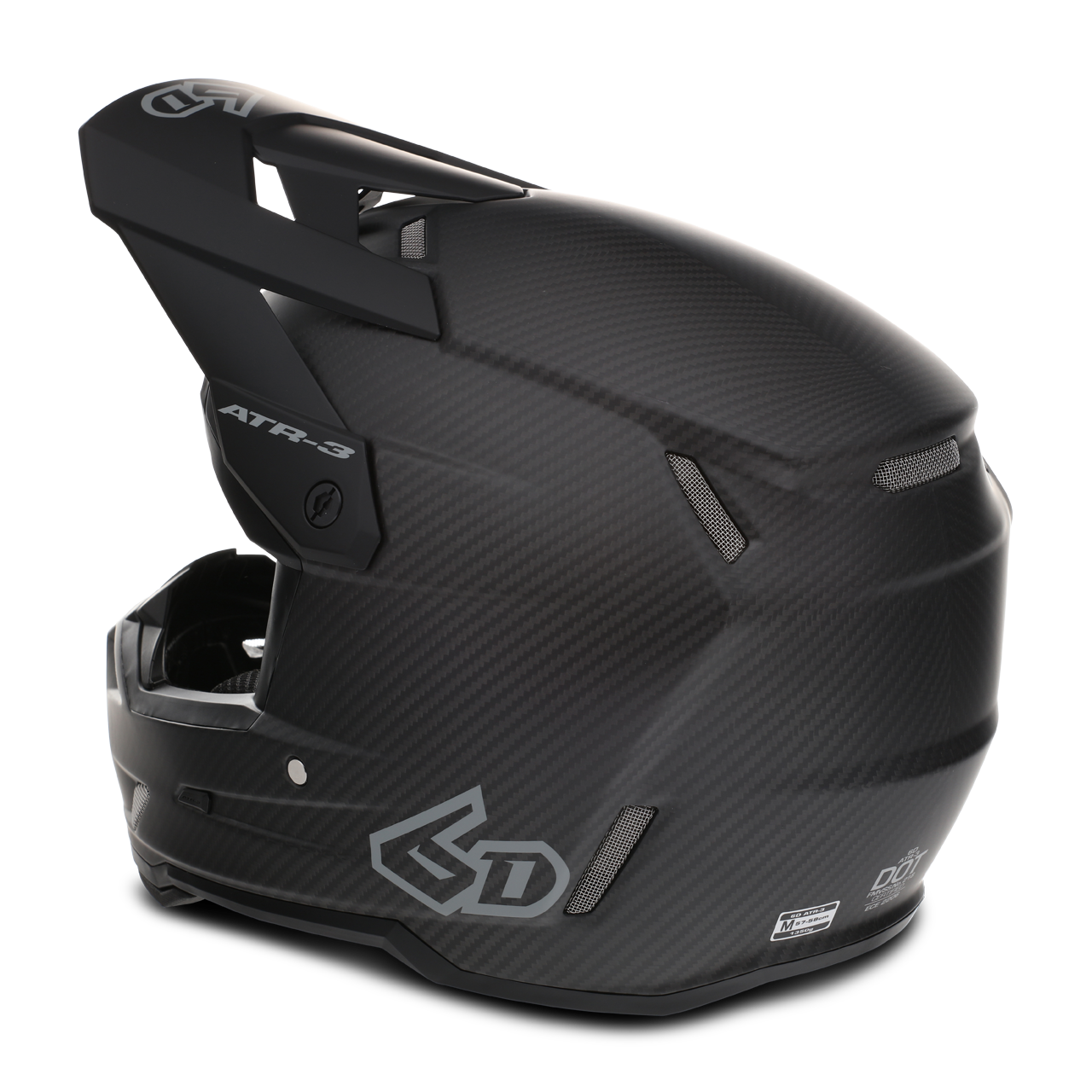 Motokrossikiiver 6D ATR-3 Solid FIM