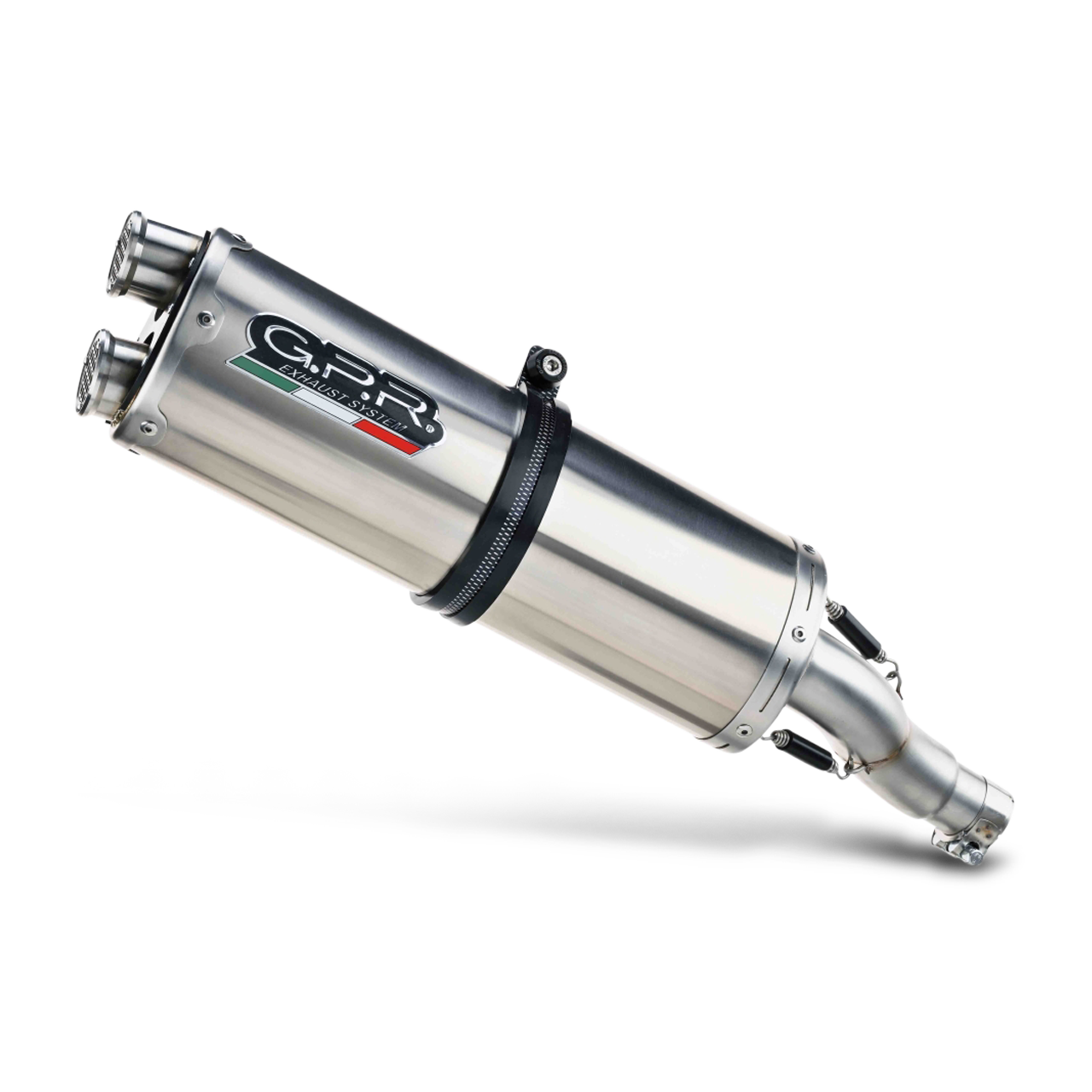 G.P.R. Scooter Dual Inox Full System Brushed Stainless Steel