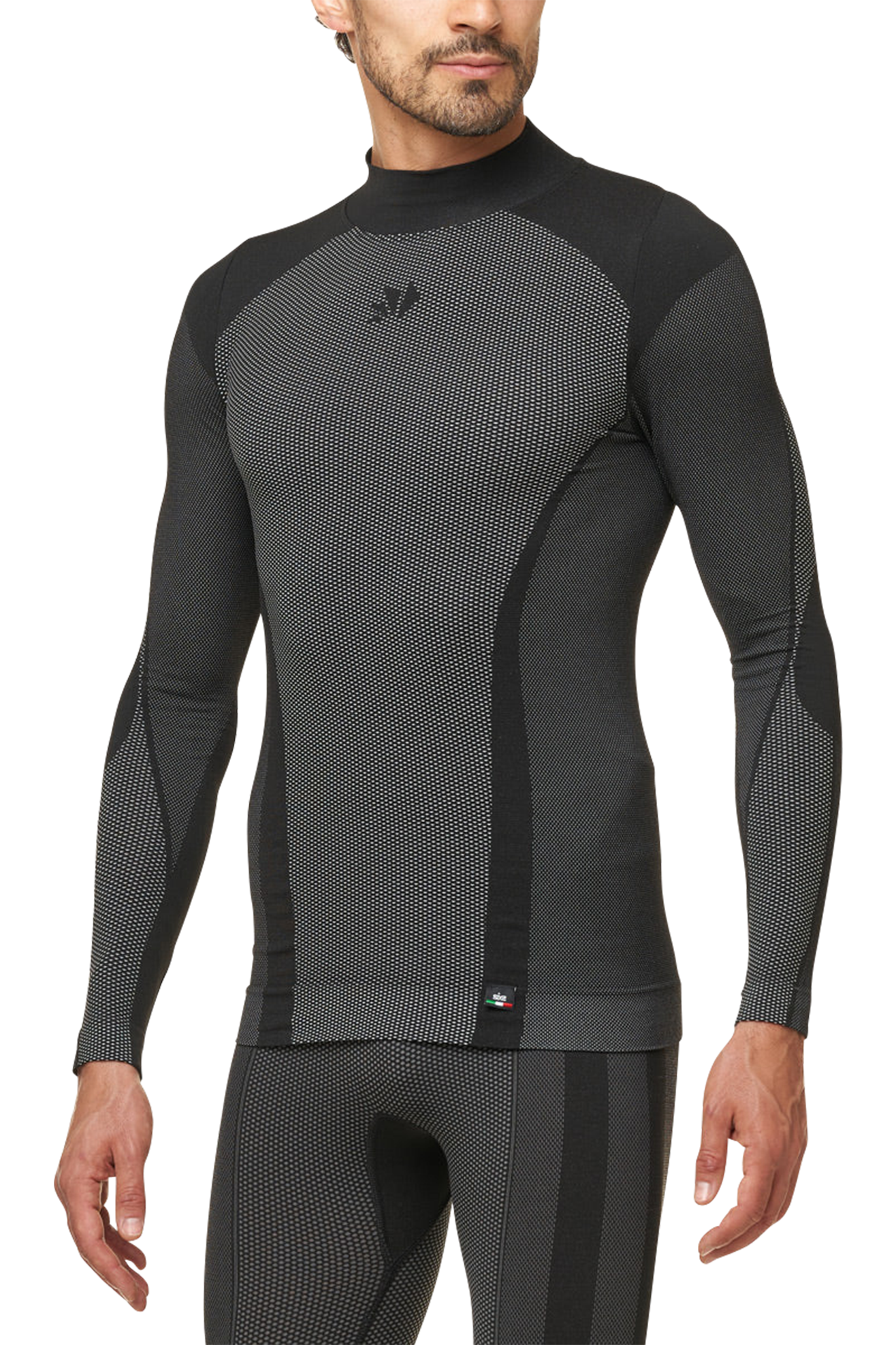 Camisa base de manga larga y cuello alto para 4 estaciones SIXS TS3 V2