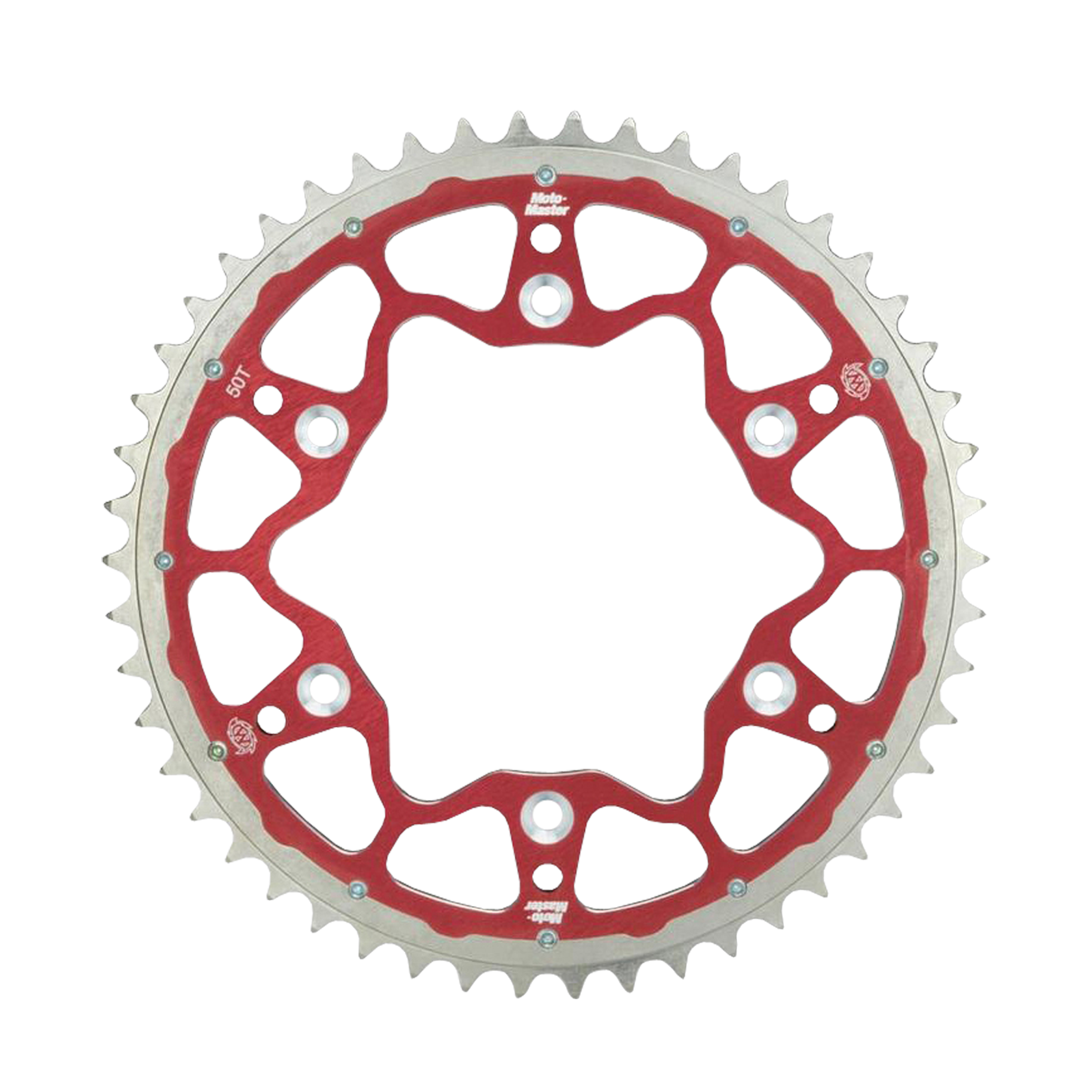Moto-Master Fusion-serie 520 tandwiel met dubbele ring achter Rood
