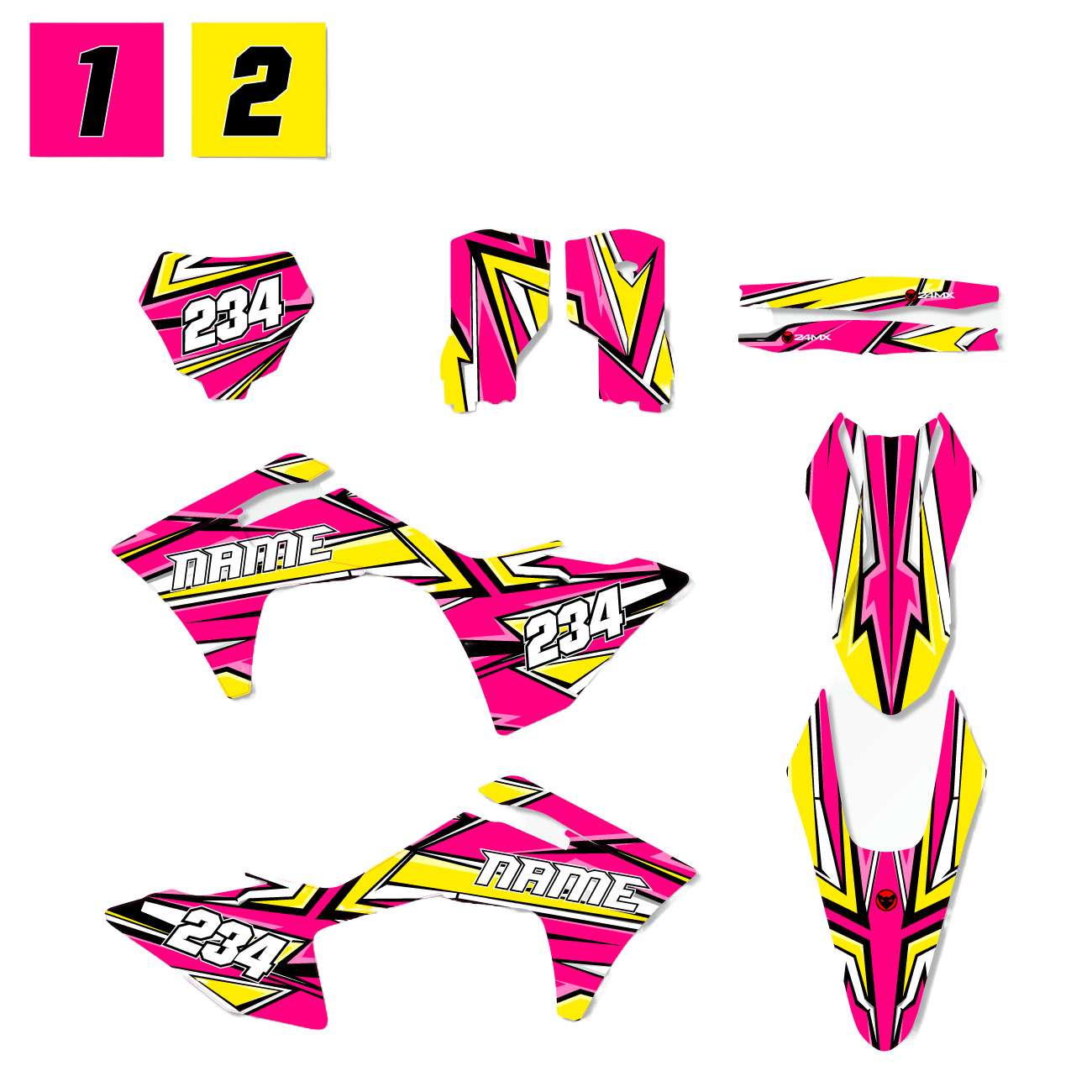 Kit De Adhesivos Personalizado 24MX Holo Khaos