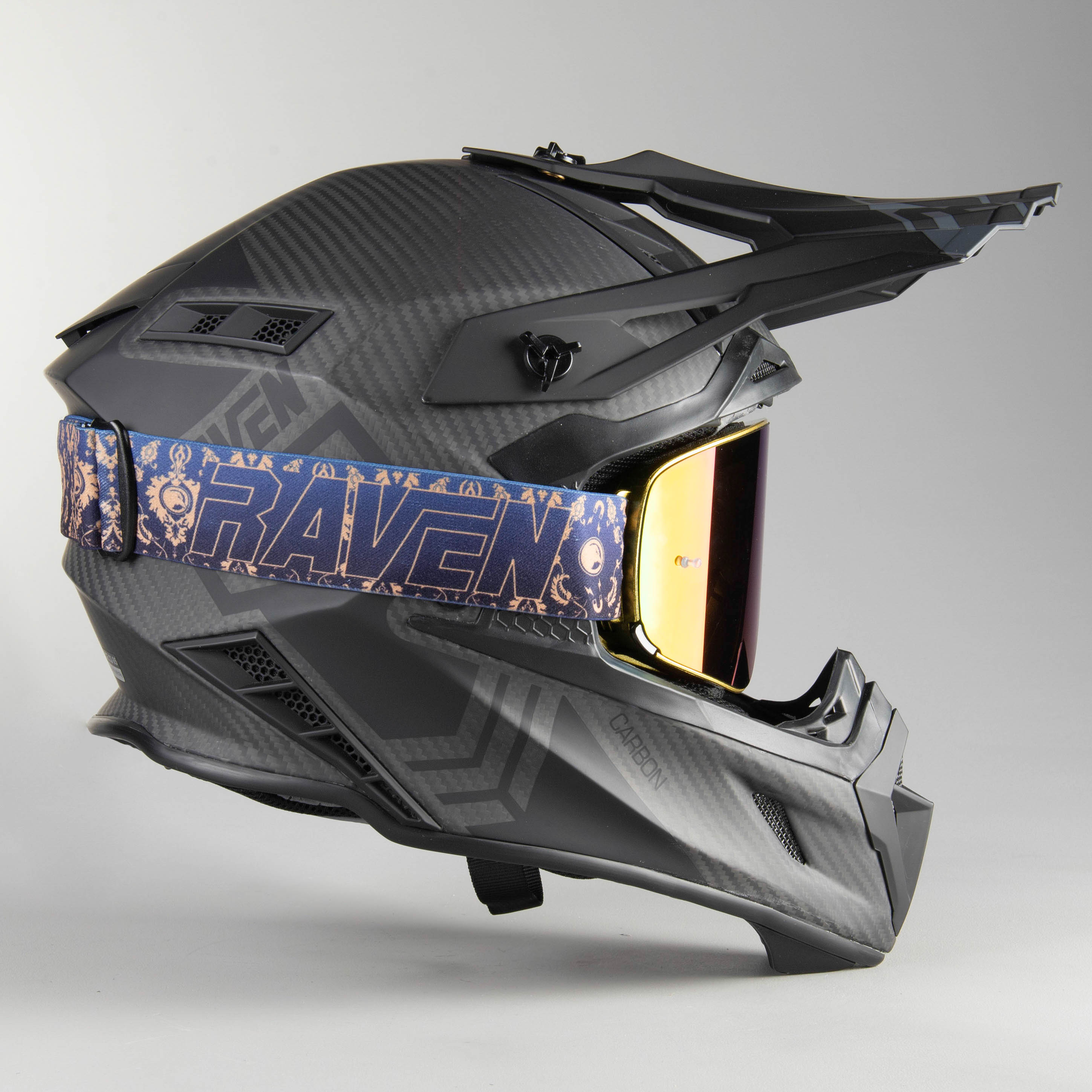 Casco de Cross Raven Ipsum