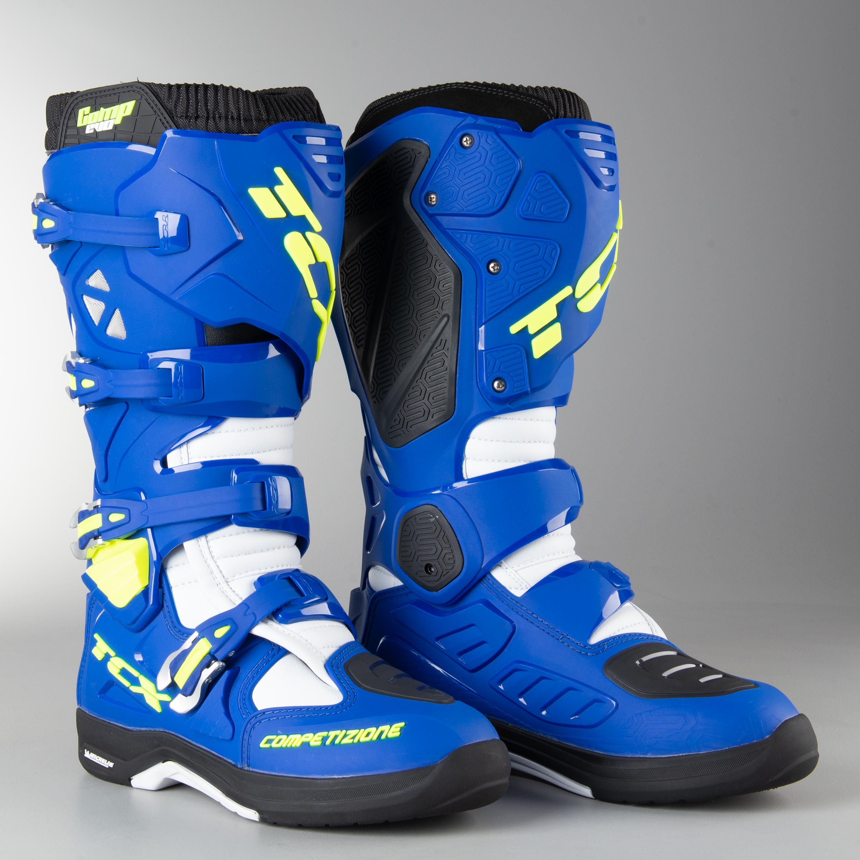 Crosstövlar TCX Comp Evo 2 Michelin Ljus Blå Vit Nu 10 Tcx Crosstövel Comp Evo 2 Michelin Vit