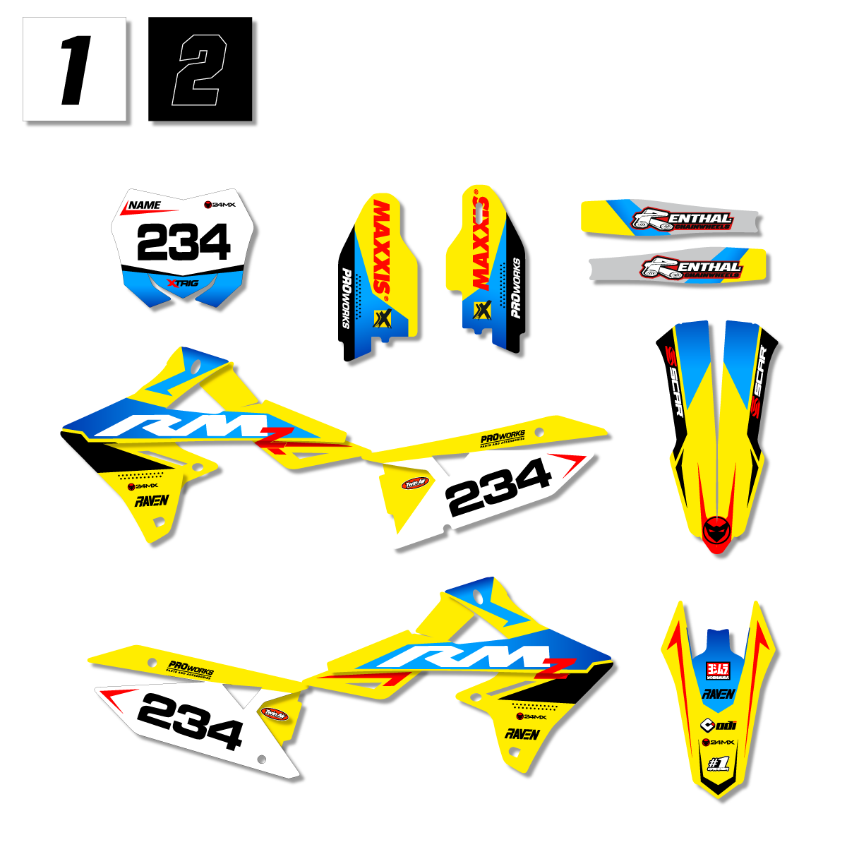 Stickerset Suzuki S-Racy