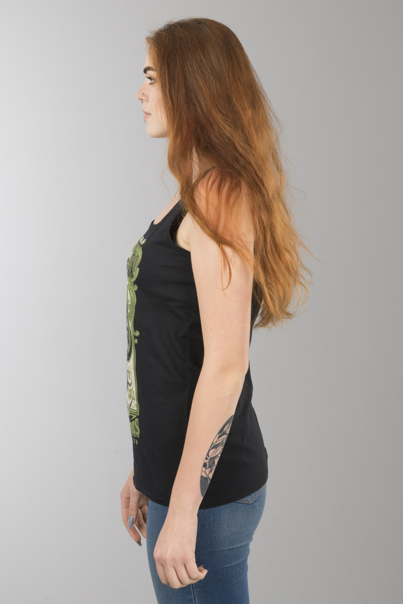 West Coast Choppers Skelly Snake Ladies Tank Top
