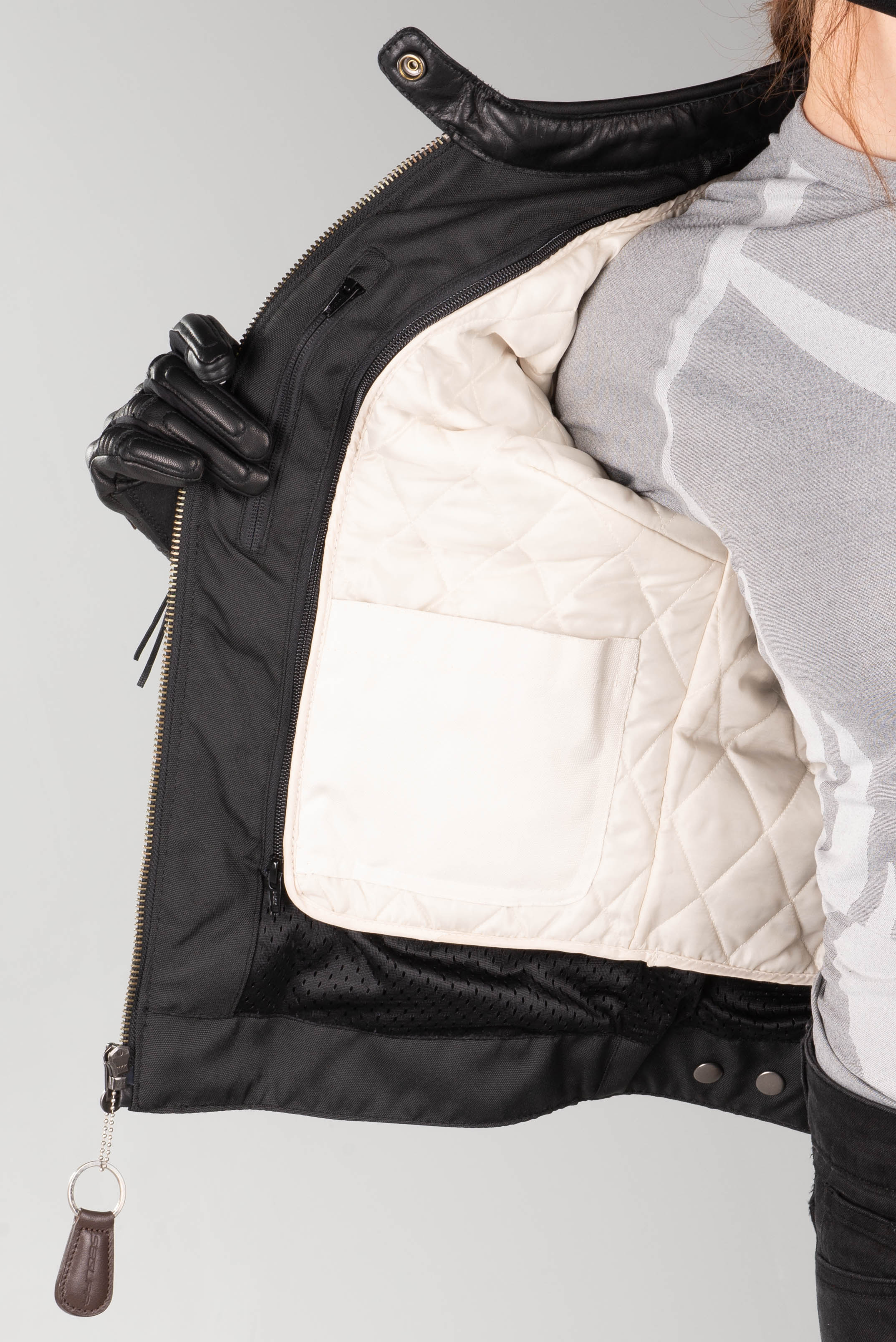 Chaqueta de Moto Segura Stripe Mujer