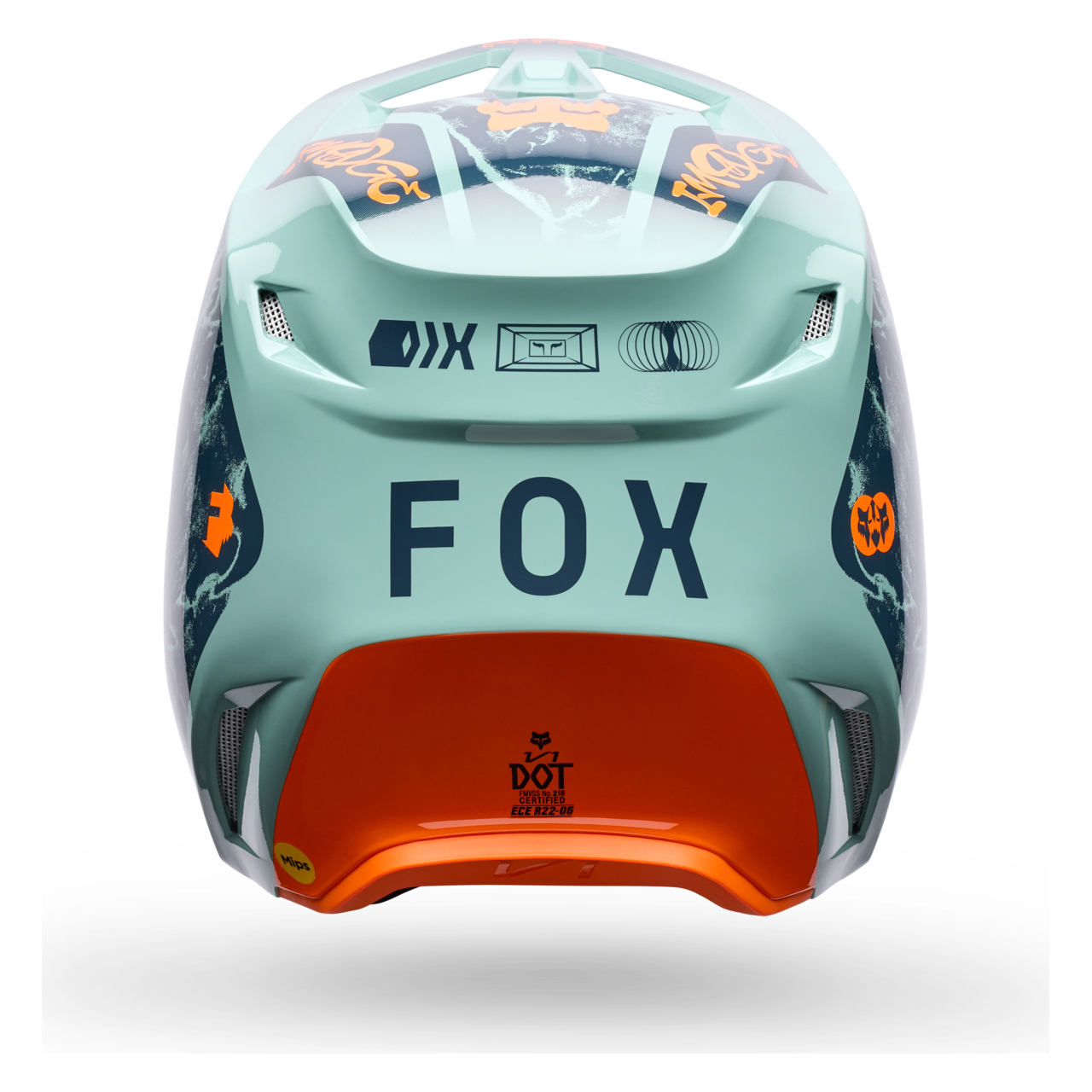Casco MX FOX V1 Image Print