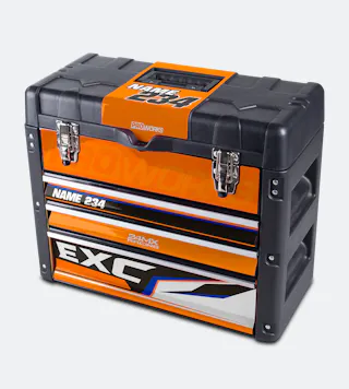 Sada Polepů na Kufr na Nářadí 24MX X3 Oranžová