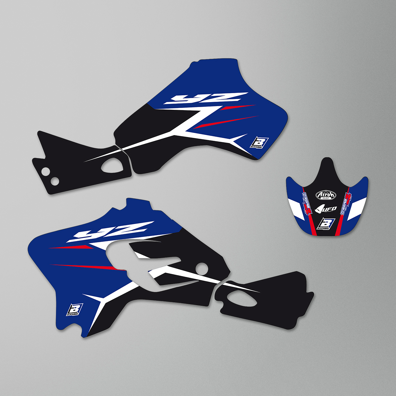 Blackbird Dream 4 Complete Decal Kit with Seat Cover Blue-Black-White