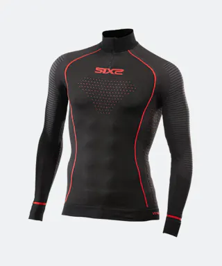 SIXS TS13W CU Thermal long-sleeve mock neck with zip