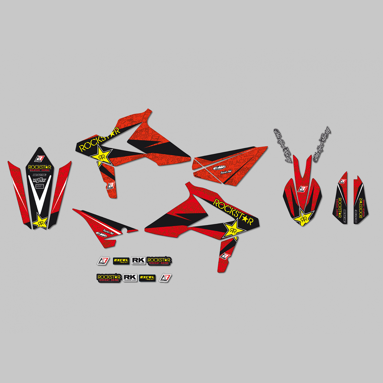 Stickerset Blackbird Rockstar Energy