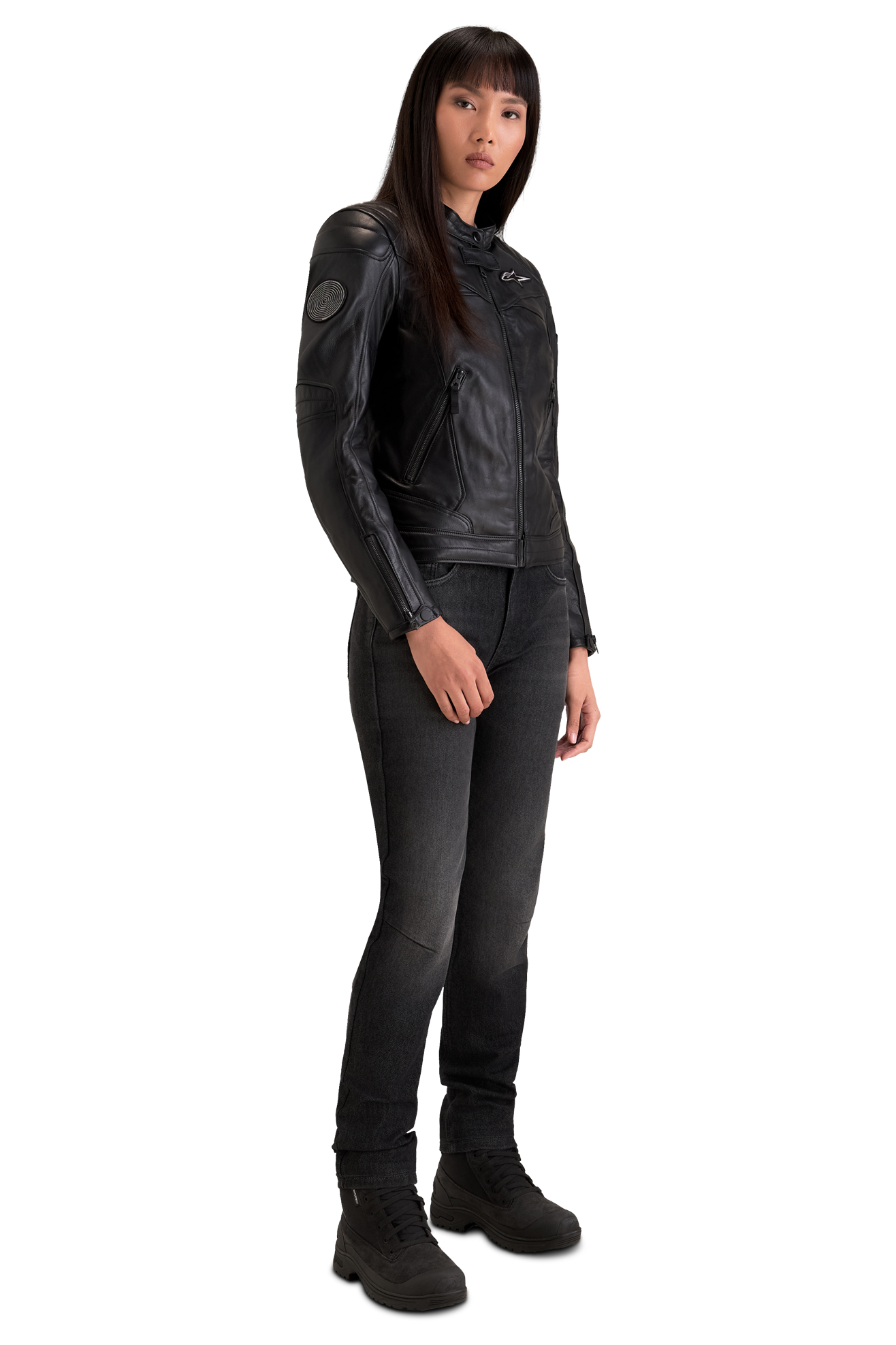 Chaqueta de Moto de Cuero Alpinestars Revea Mujer