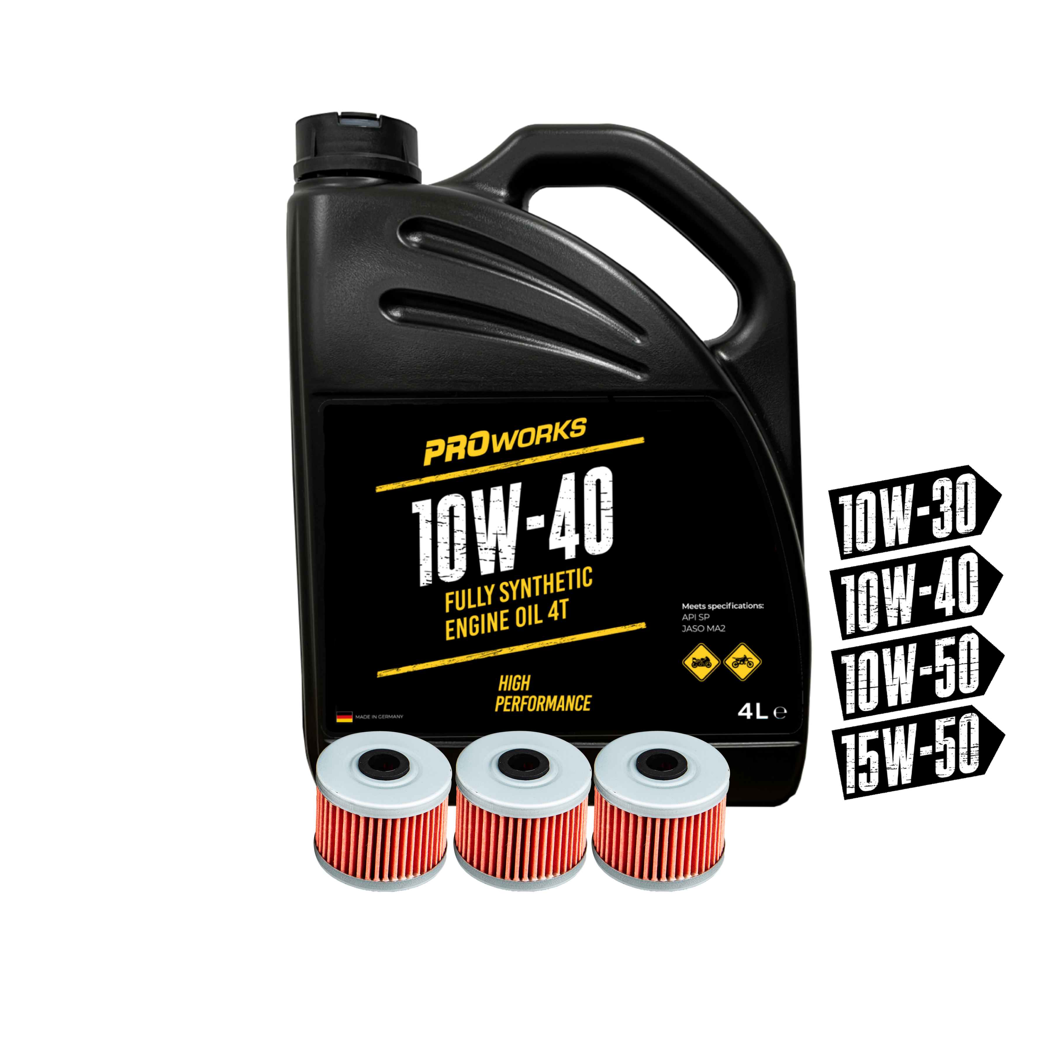 Dzinēja Eļļa Proworks Fully Synthetic 4L + 3x Proworks Eļļas Filtri