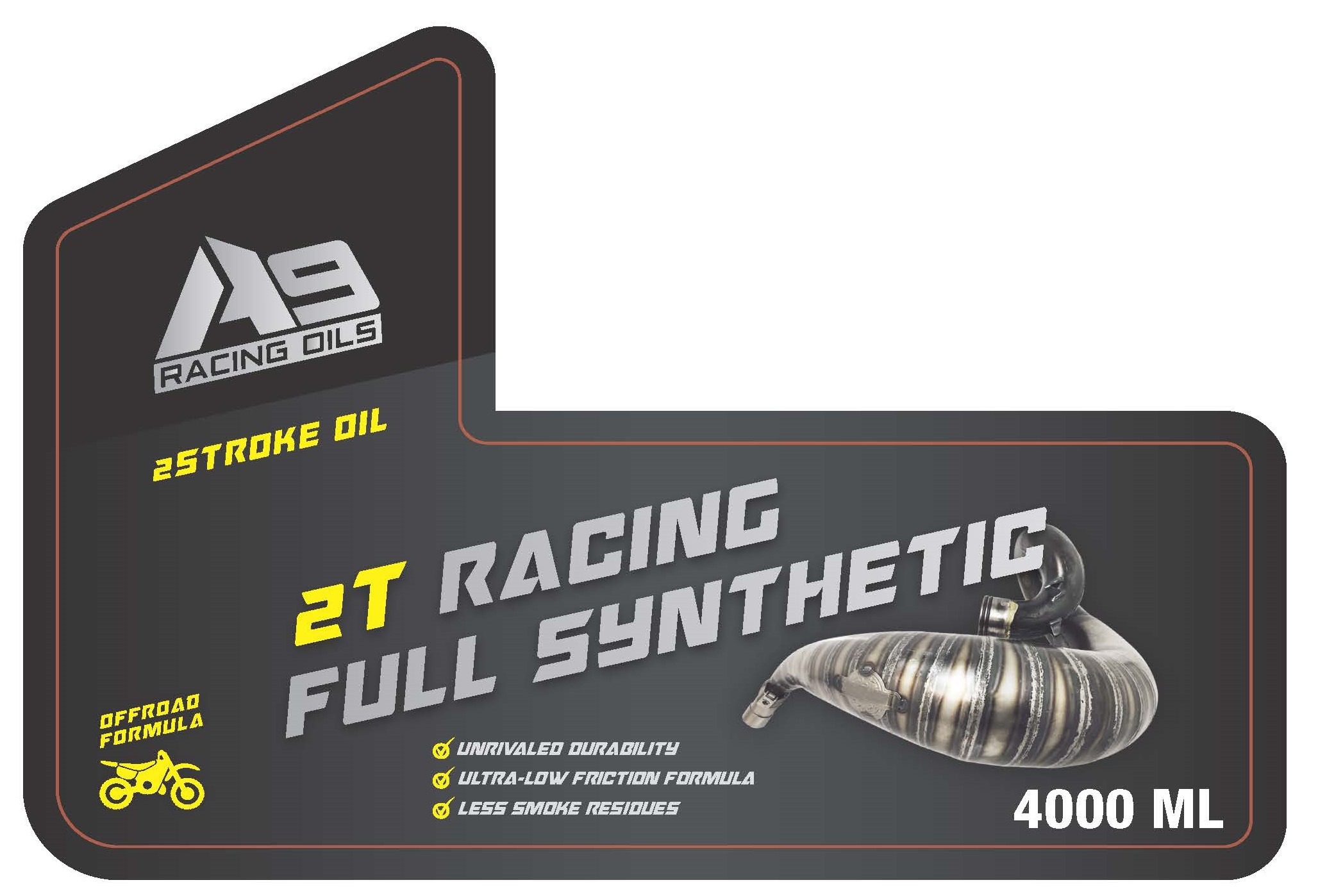 A9 Racing Fully synthetic 2-Stroke Oil 4L