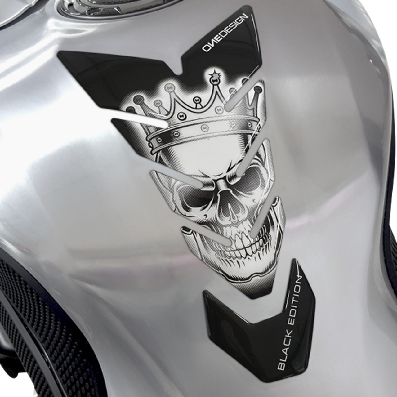 Tankpad OneDesign Black Edition Skull King