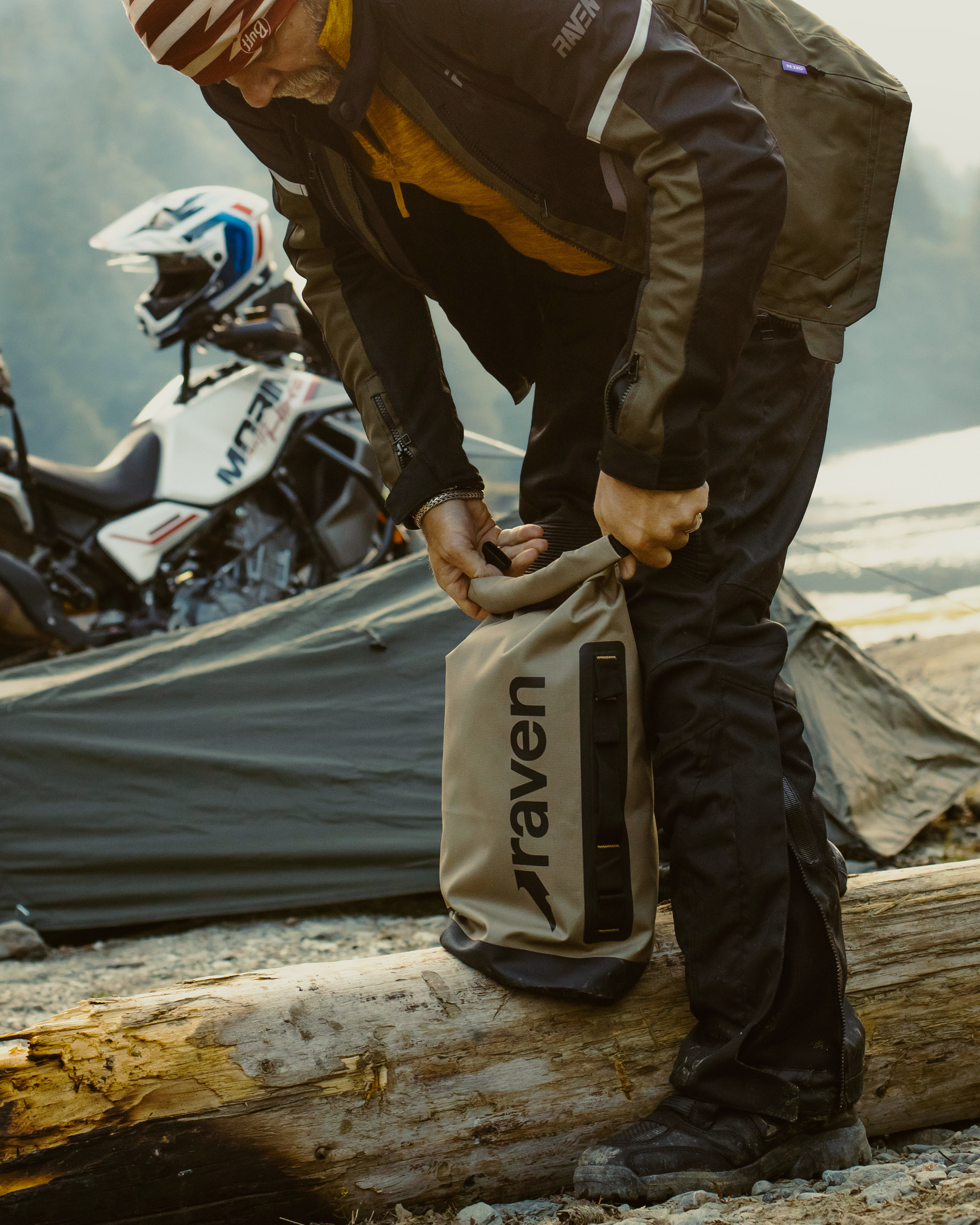 Dry Bag Raven Fält Black-Mustard