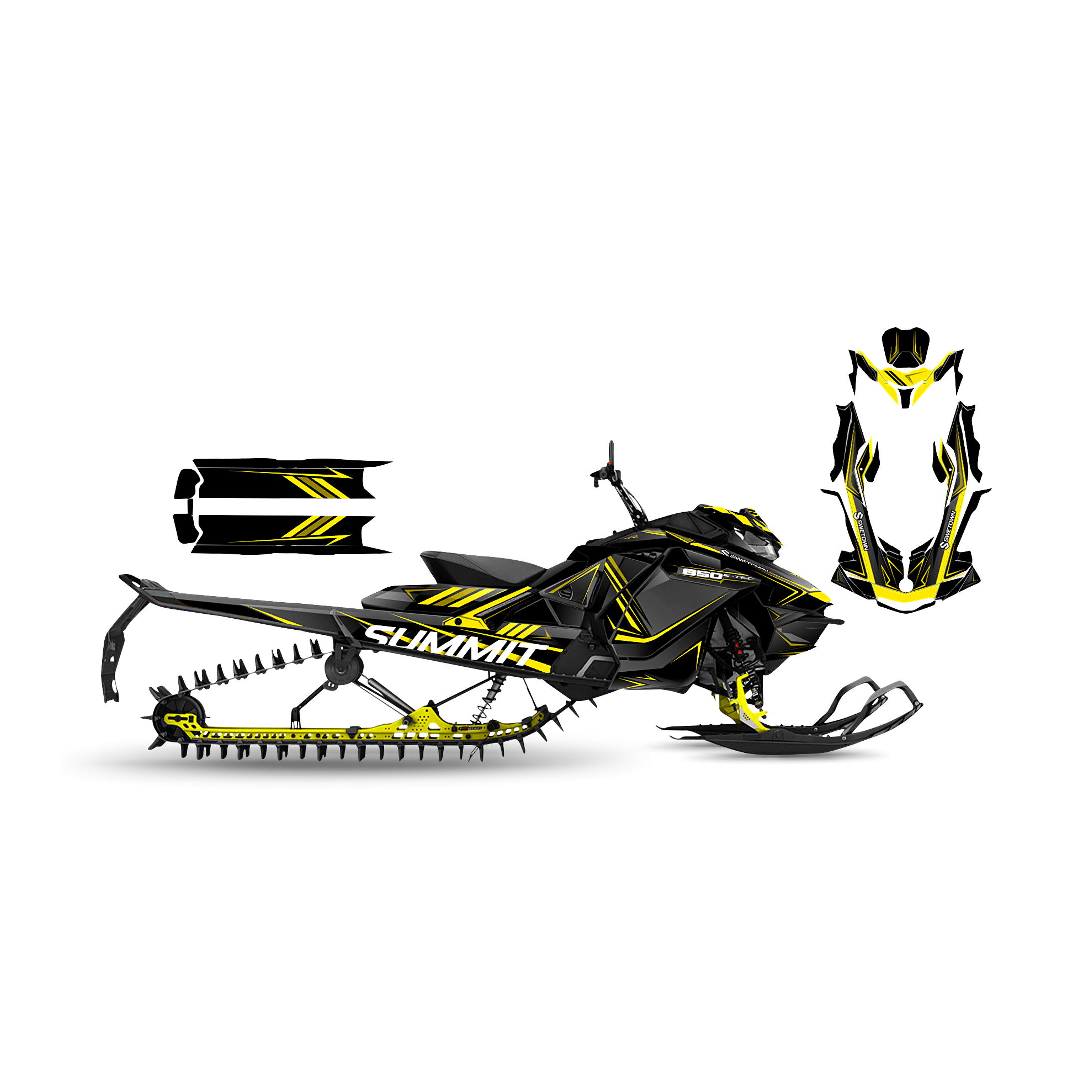 Tarrasarja SweTown Team Racer Keltainen
