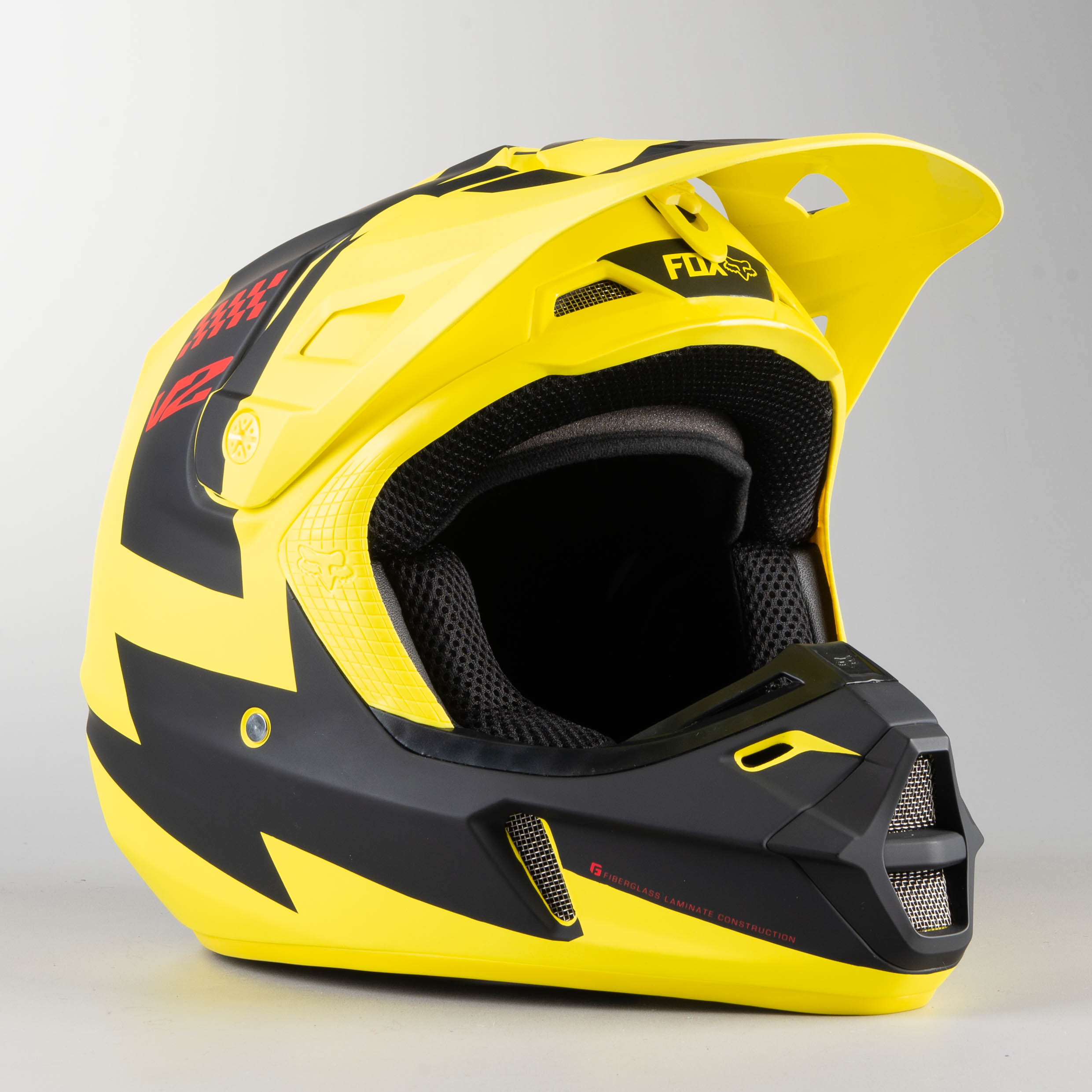yellow mx helmet