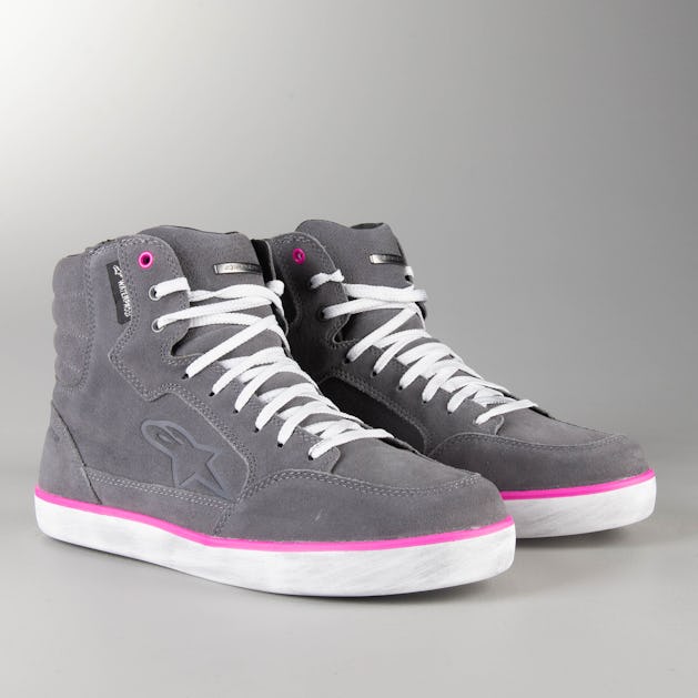 Alpinestars J-6 WP Women's Motorcycle Shoes Grey-Pink - Get 10% off today - XLmoto.ie