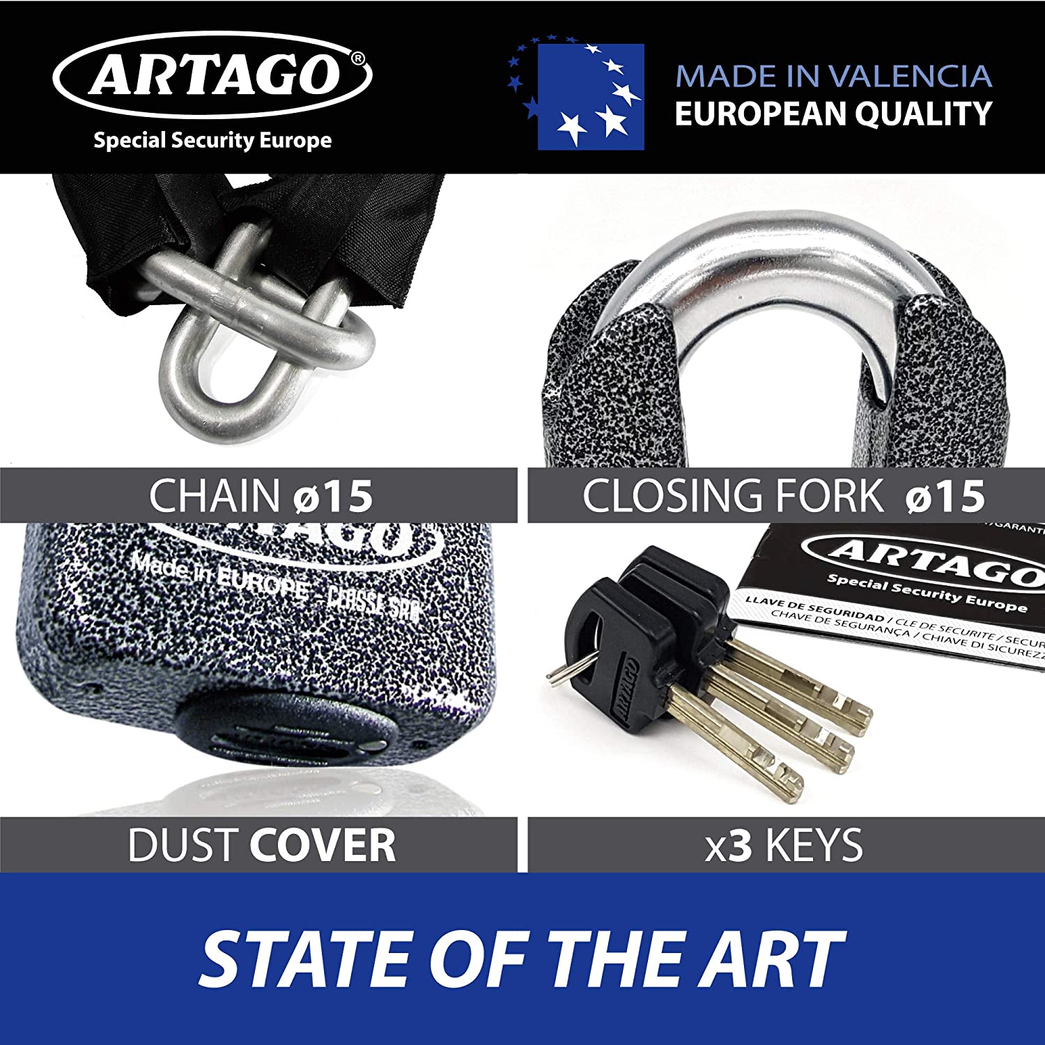 Artago 69DUO Lock+Chain BUNKER selection, SRA
