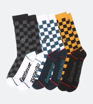 Ponožky Fasthouse Triple Check 3-Pack