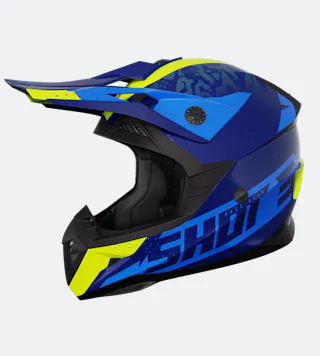 Casco de Cross Niño Shot Pulse Airfit Neón