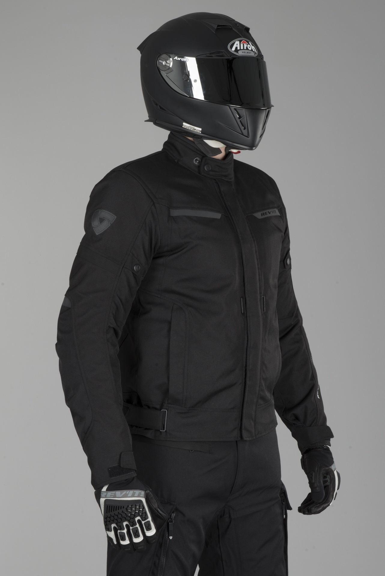 Black Red size S Motorcycle Textil Jacket REV/'IT LUCID