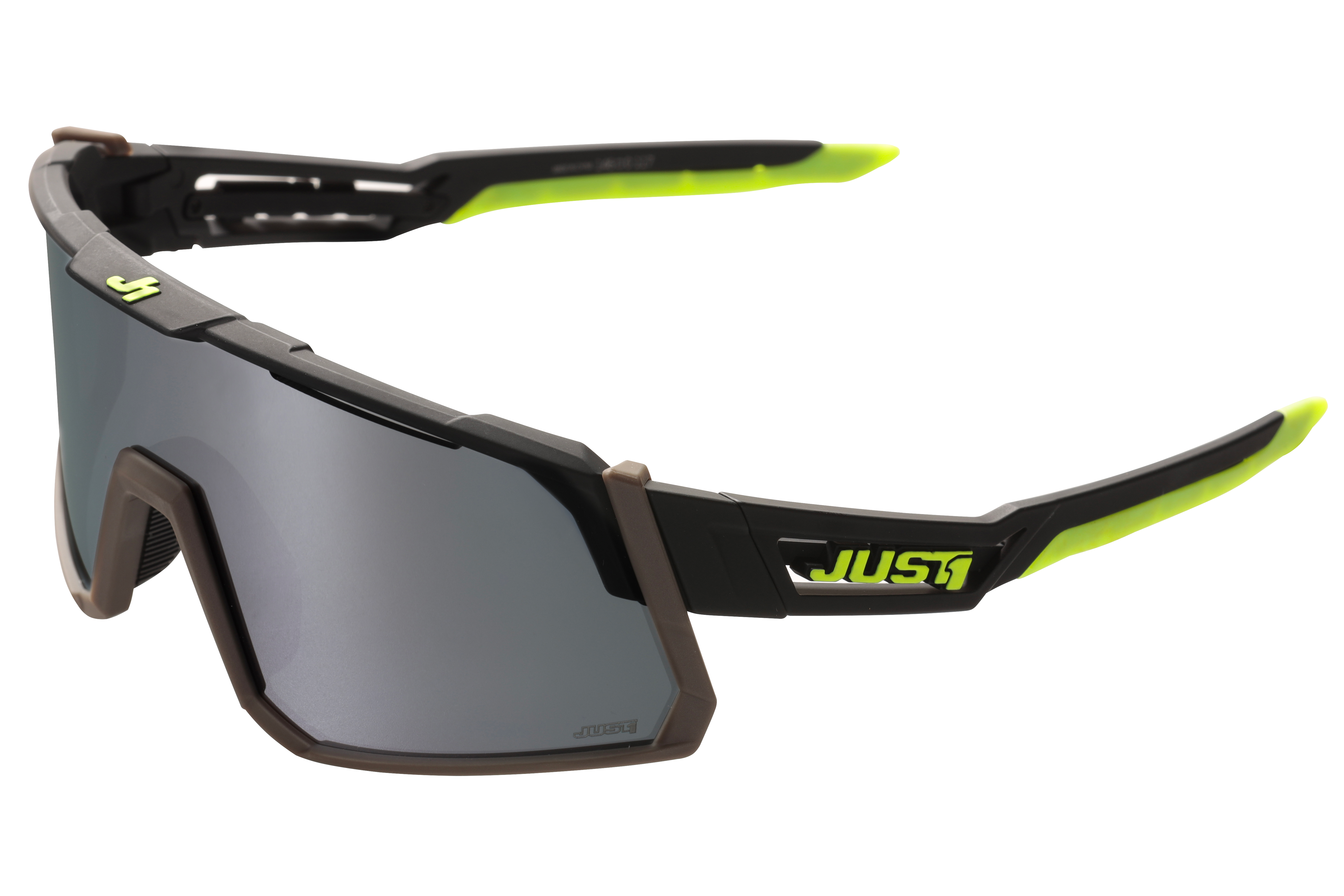 Just1 Sniper Sunglasses Brown-Black-Lime