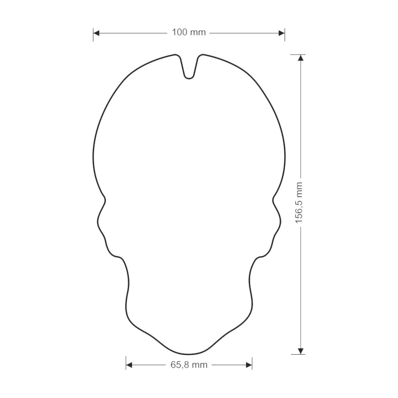 OneDesign Skull Domed Zones Tank Pad