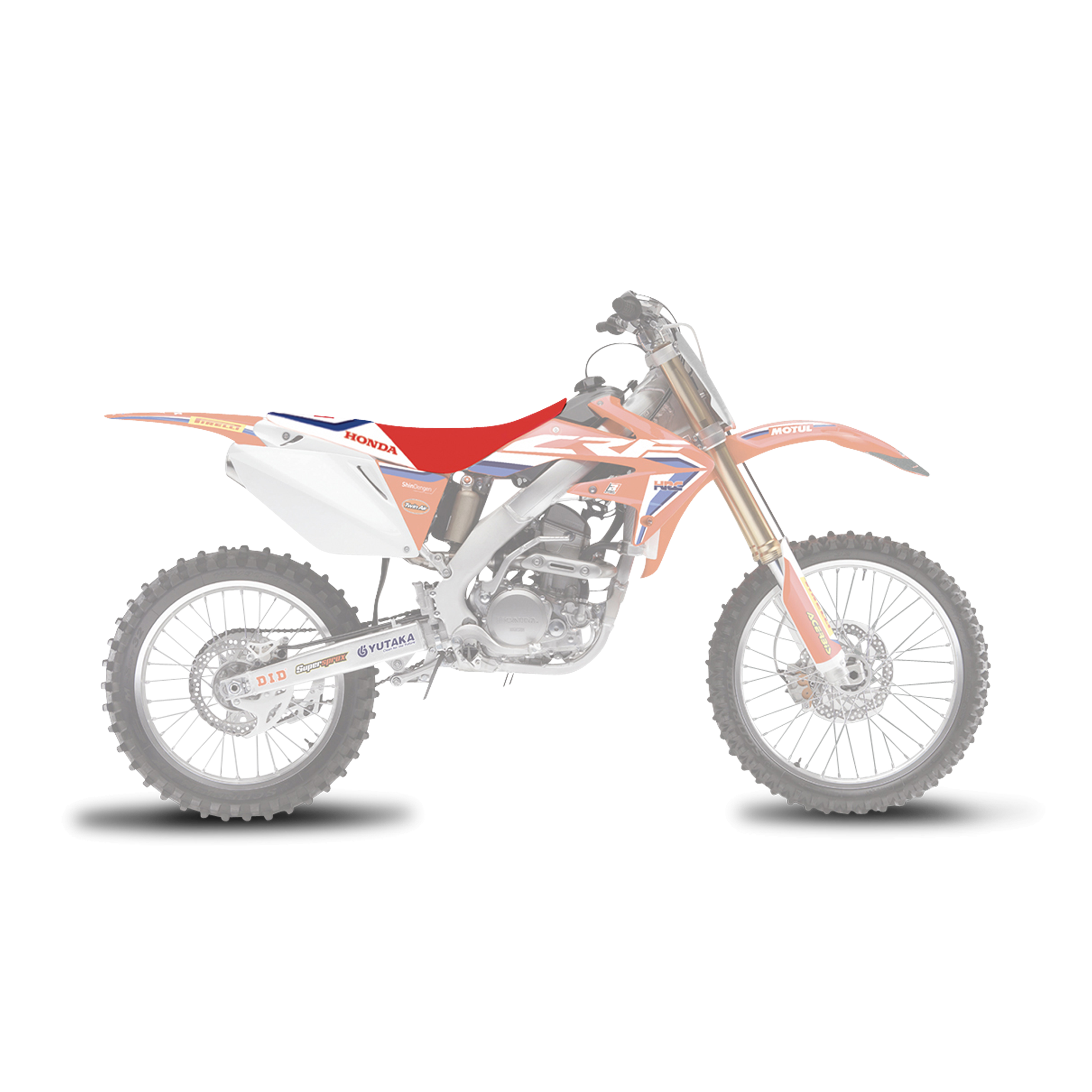 Blackbird Replica Team HRC 19 Seat Cover Red-White-Blue