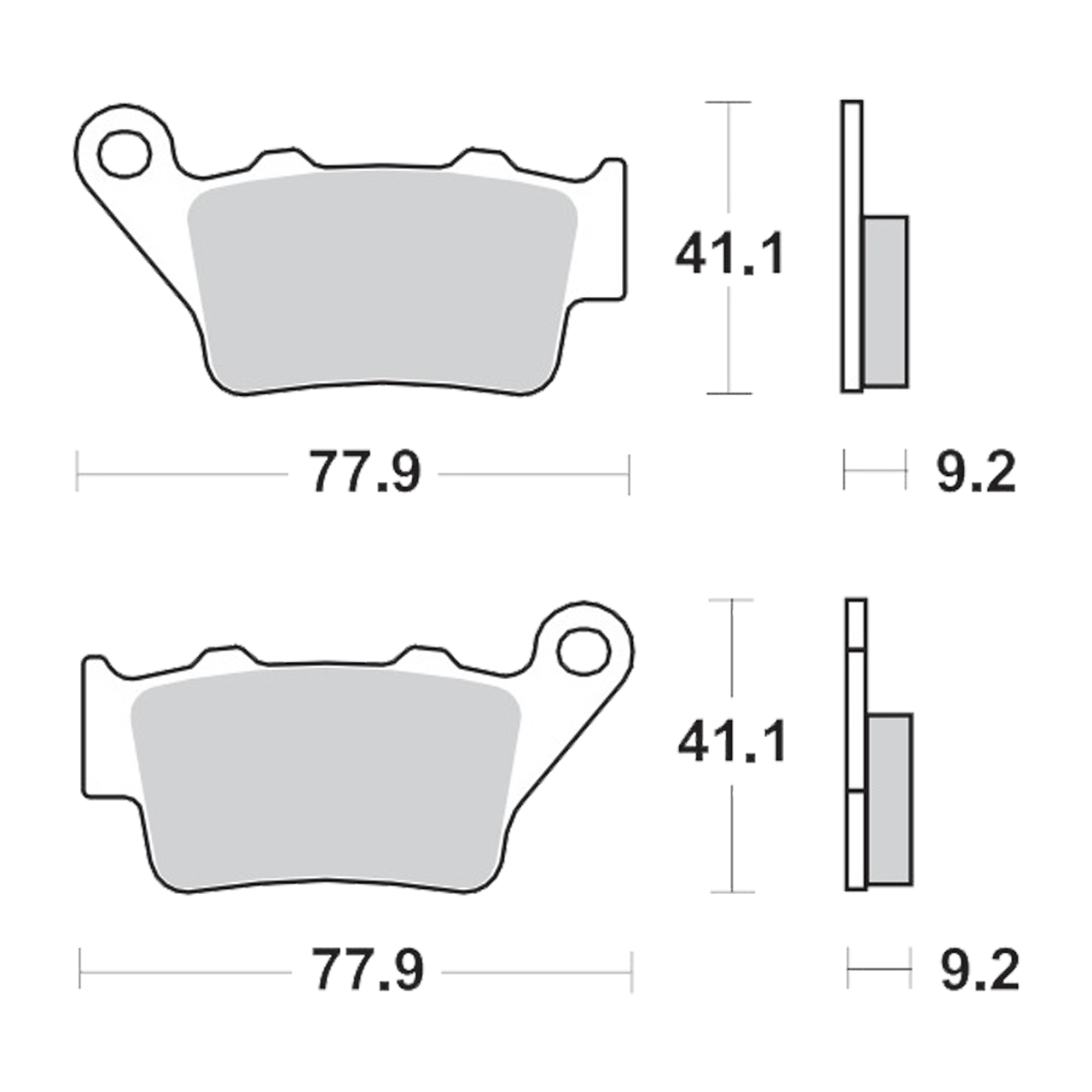 Pastillas de Freno Traseras Moto-Master RoadPro Ceramic