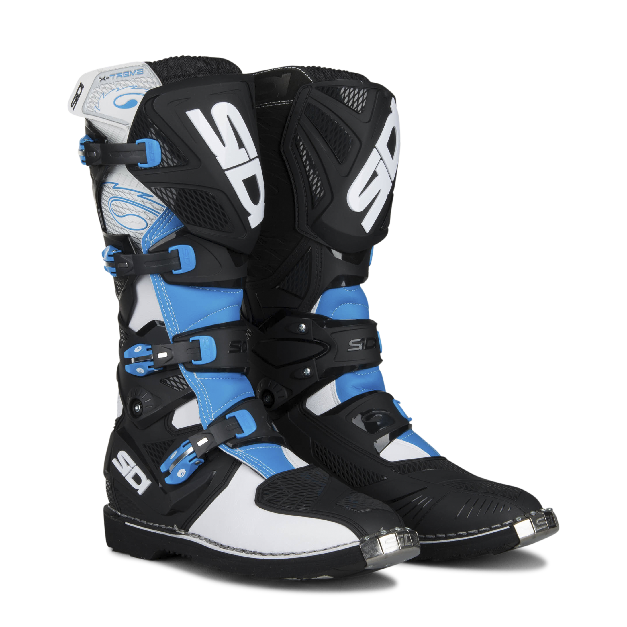 blue dirt bike boots