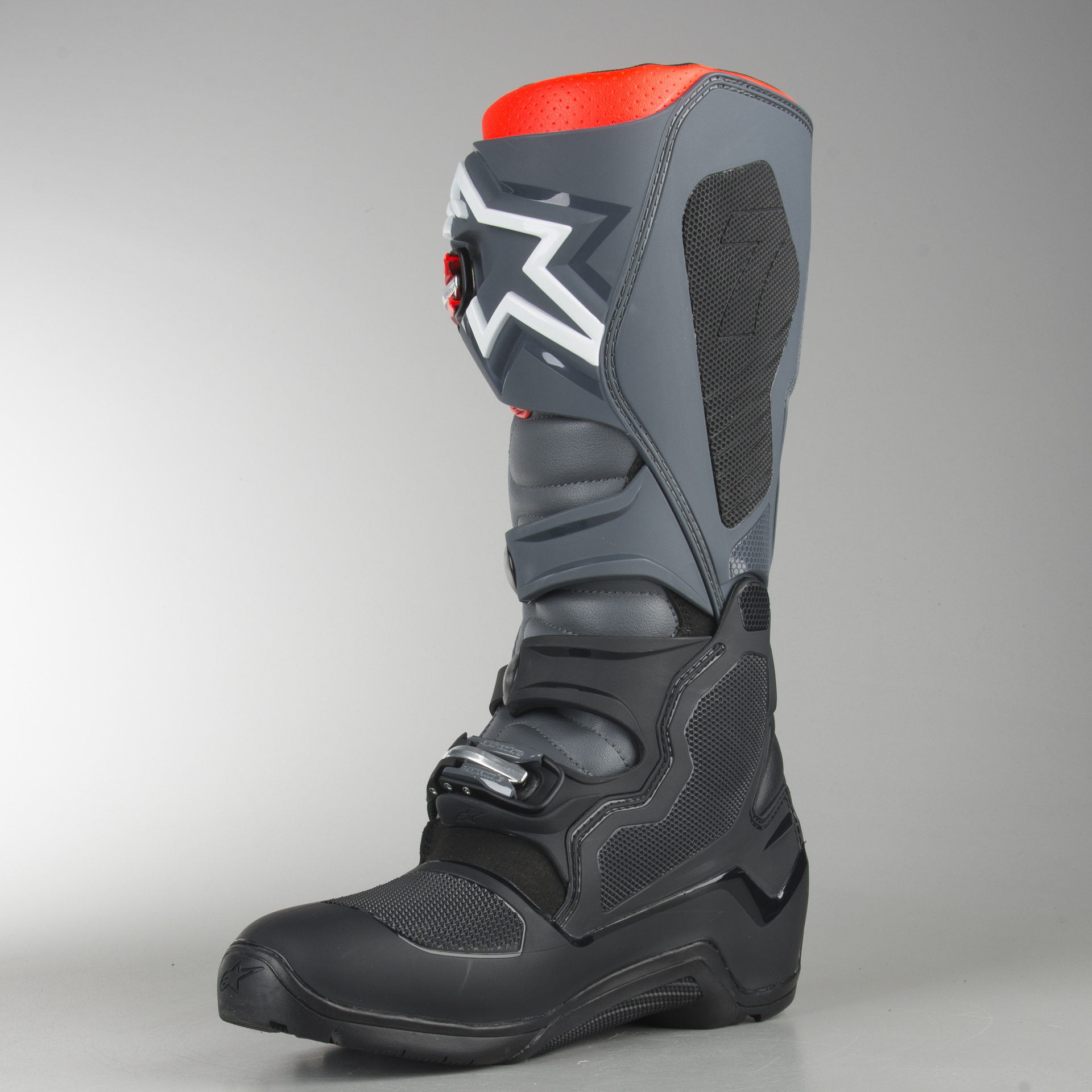 Alpinestars Tech 7 Enduro MX Boots Black Grey Red FlouRed Buy Now 