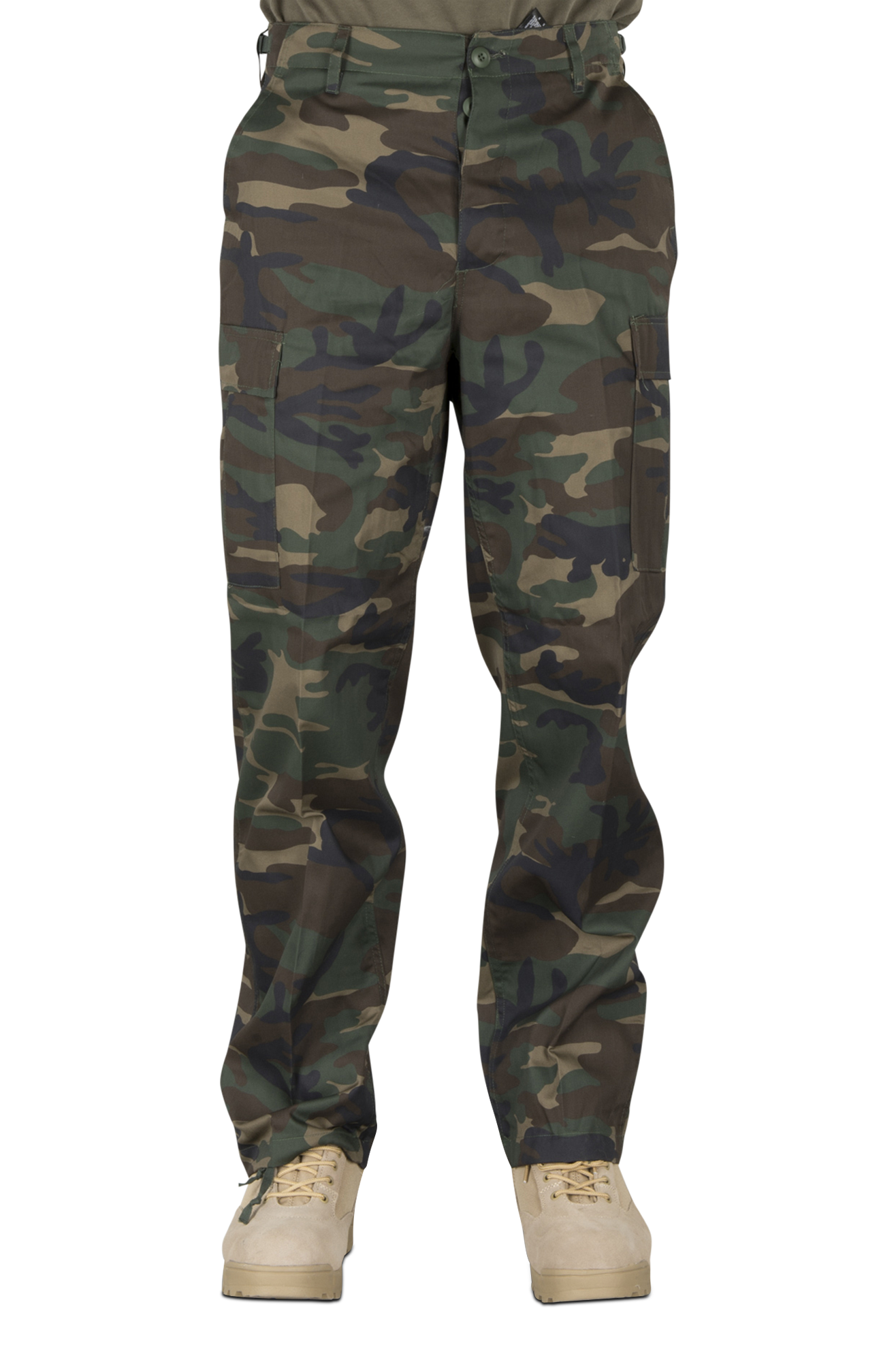 Pantaloni Cargo Brandit US Ranger - Uomo, Tessuto Misto Poliestere-Cotone, Regolabili - Foto 8