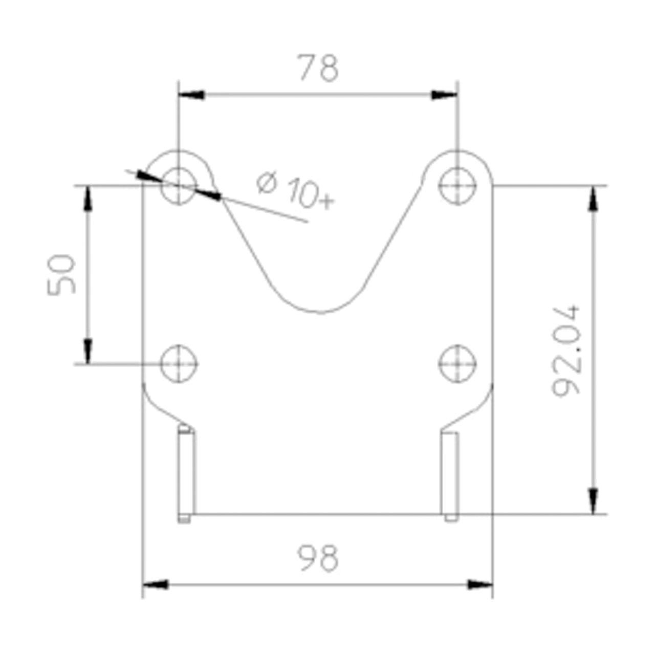 Highsider Universal License Plate Bracket