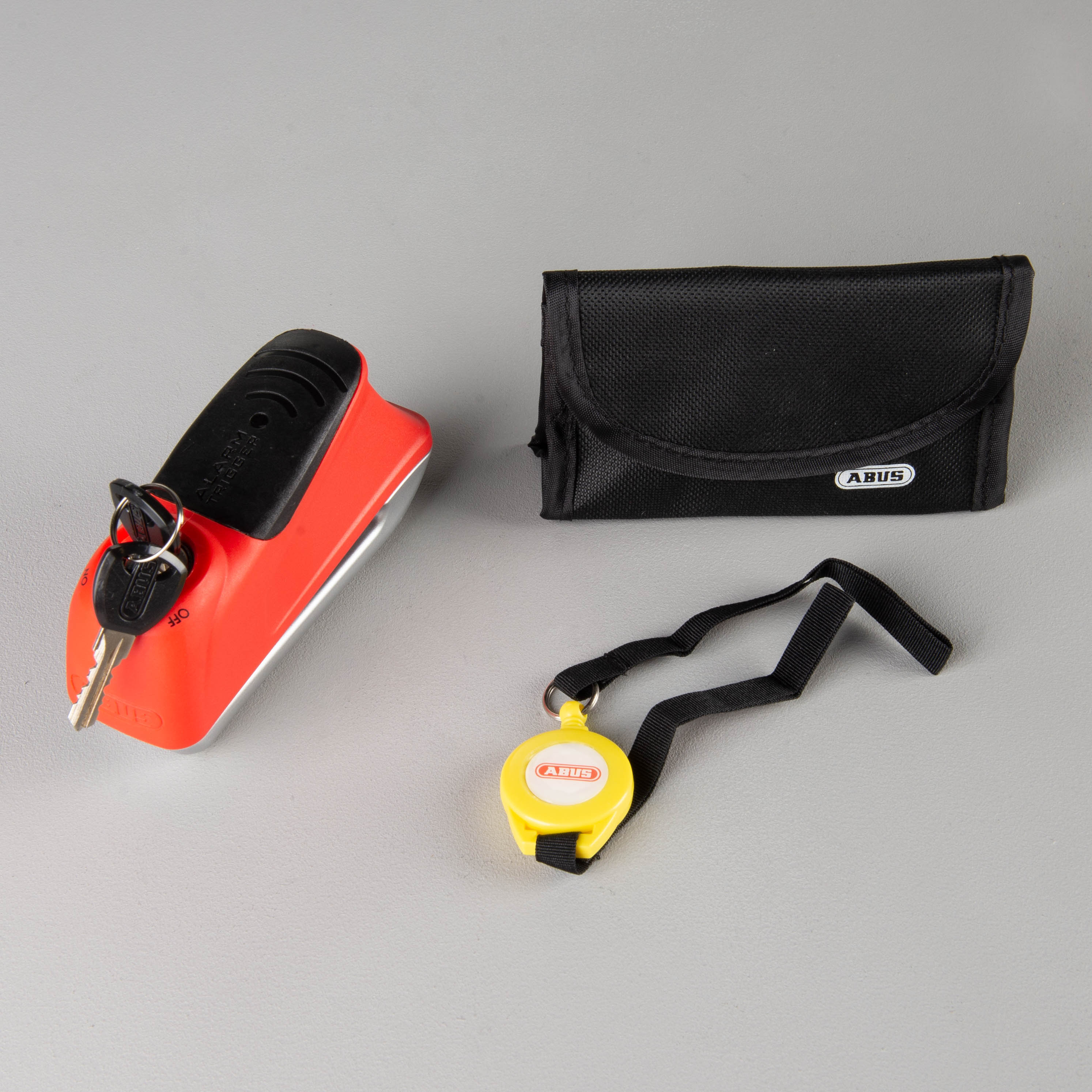 Bloqueo de Disco de Freno ABUS Trigger Alarm 345 Rojo