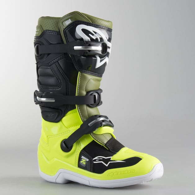 Alpinestars Tech 7 S Kid S Mx Boots Flouyellow Green Black Buy Now Get 5 Off 24mx Com