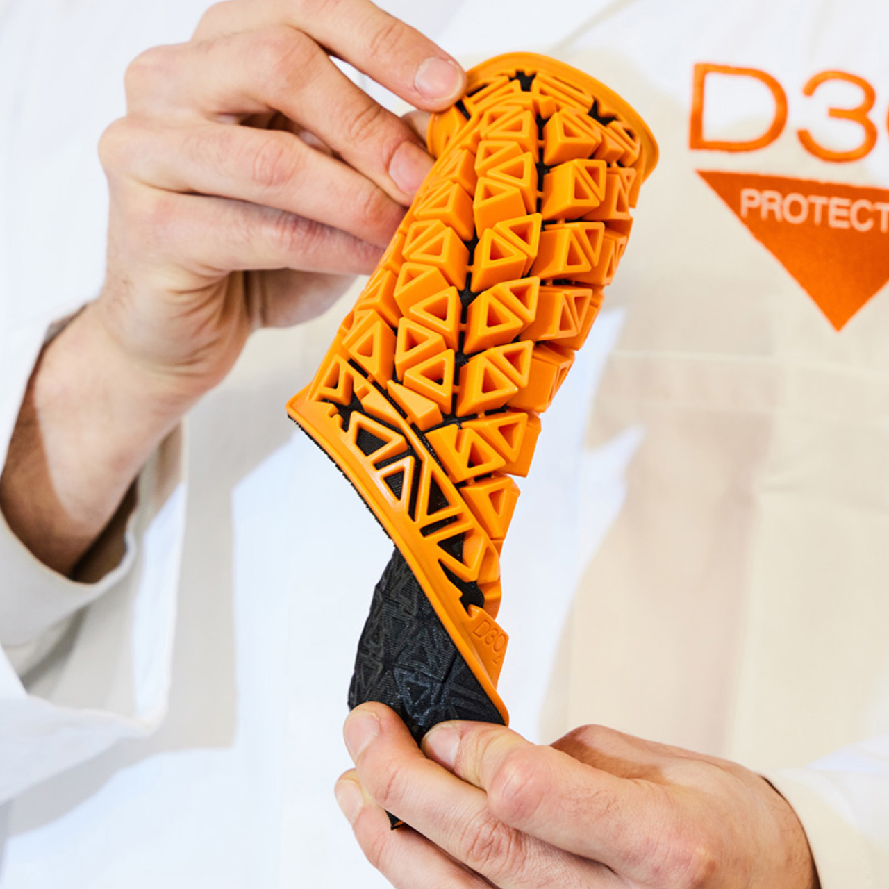 Furygan D30 Ghost MC Elbow + Knee L1 Protector Insert Orange