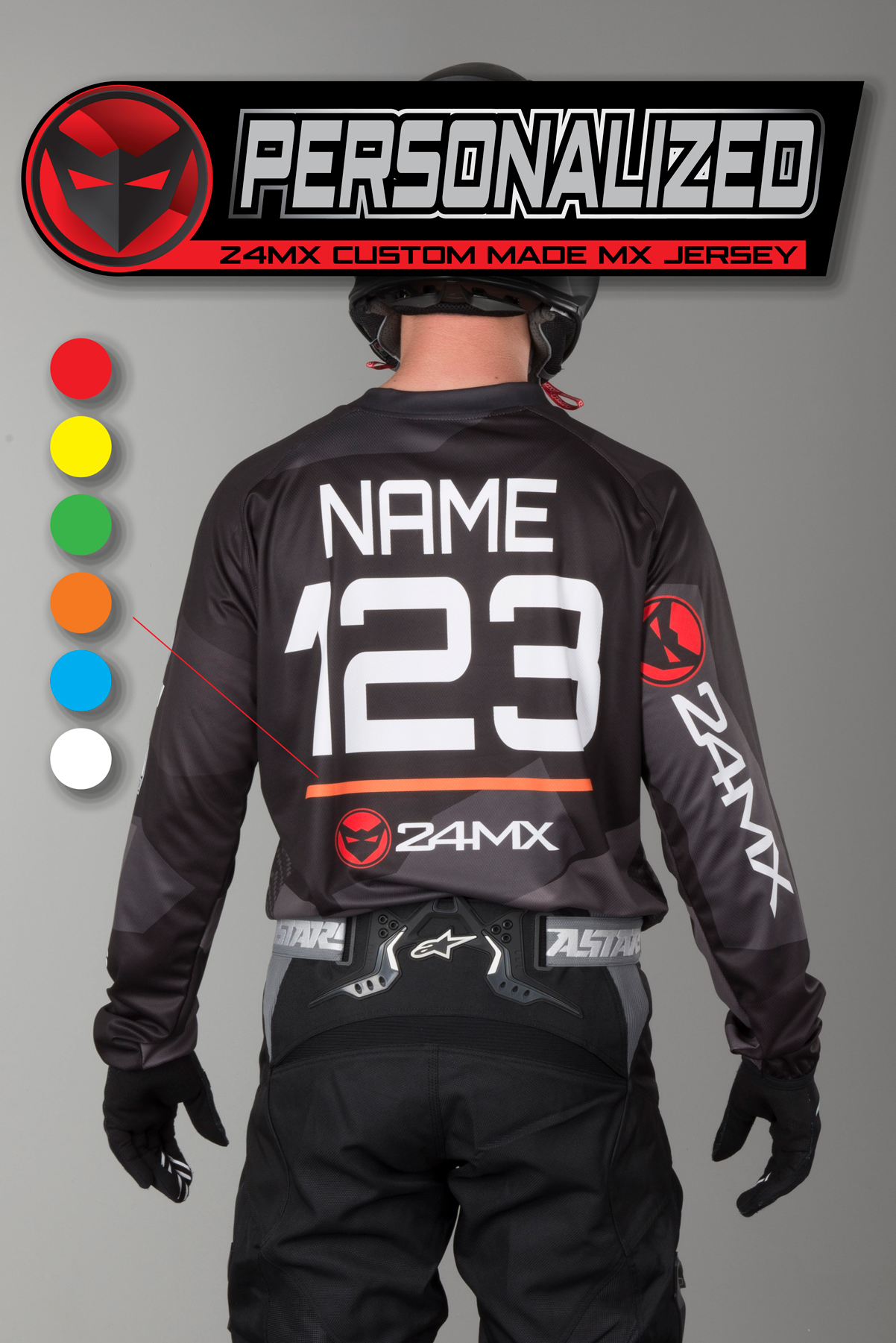 24MX MX3 NIGHT CAMO Personalised Jersey