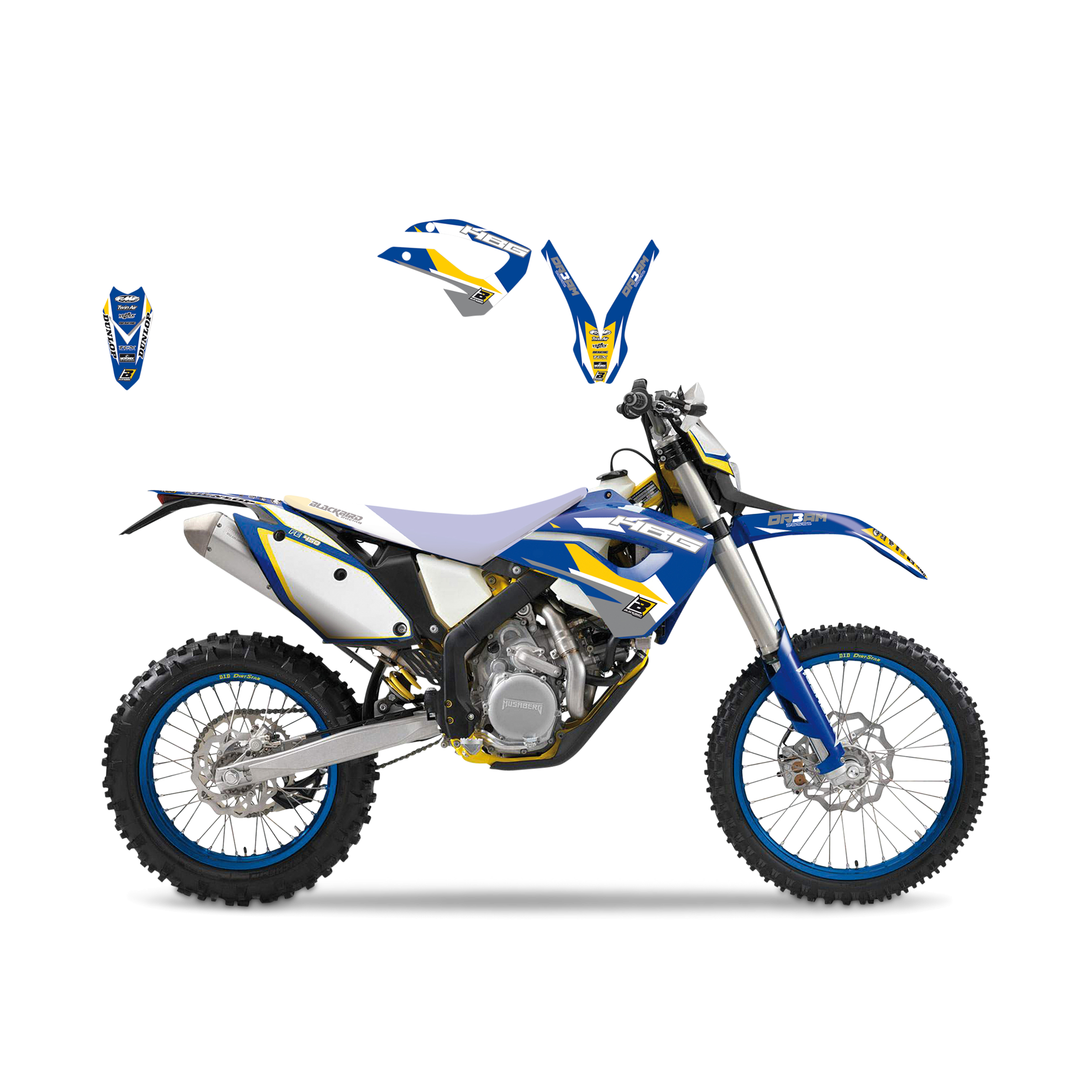 Stickerset Blackbird Husaberg Dream 3