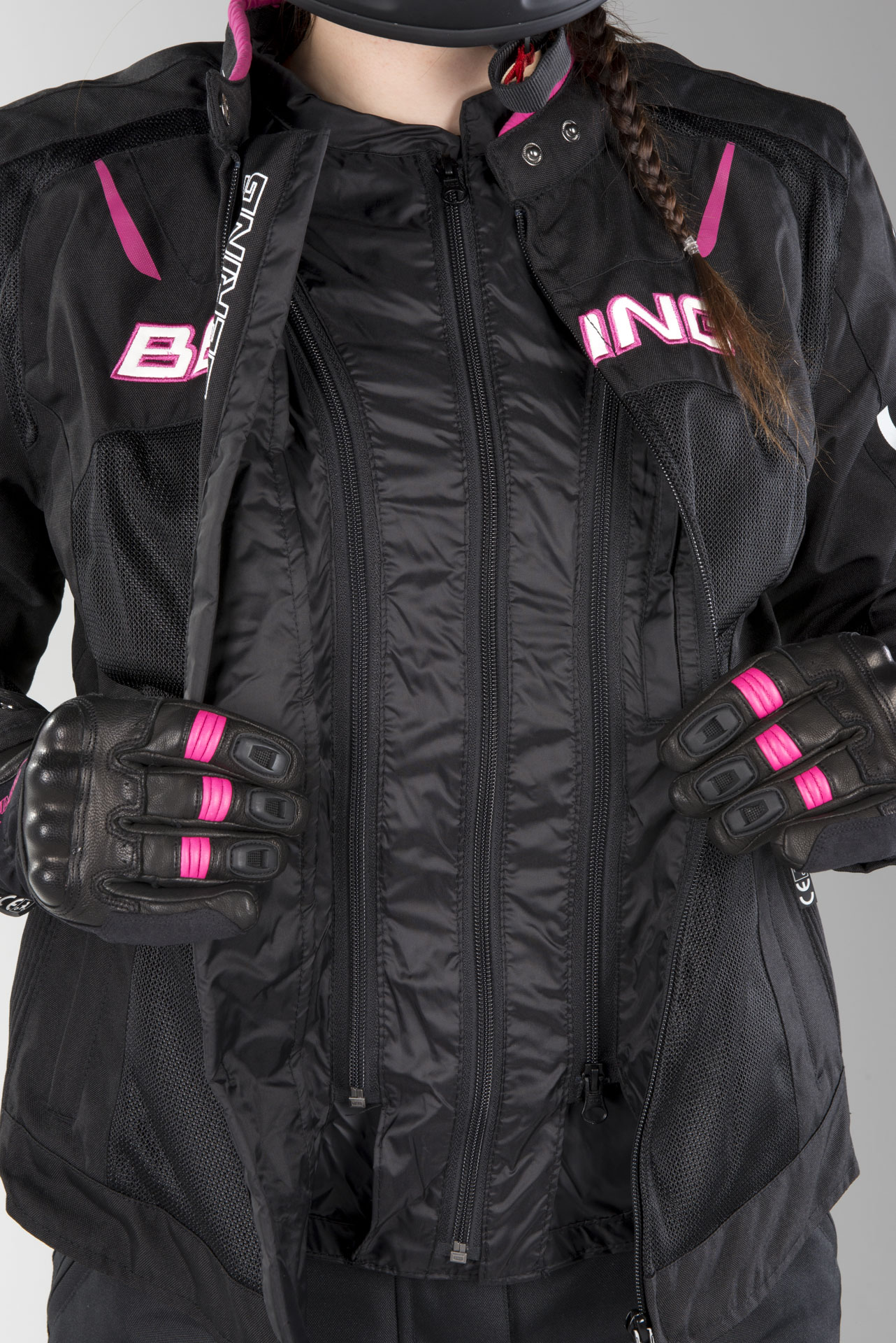 Bering Twist MC Jacka Dam Svart Fuchsia Nu 13% rabatt Bering Twist MC Jacka Dam Svart Fuchsia Nu 13% rabatt