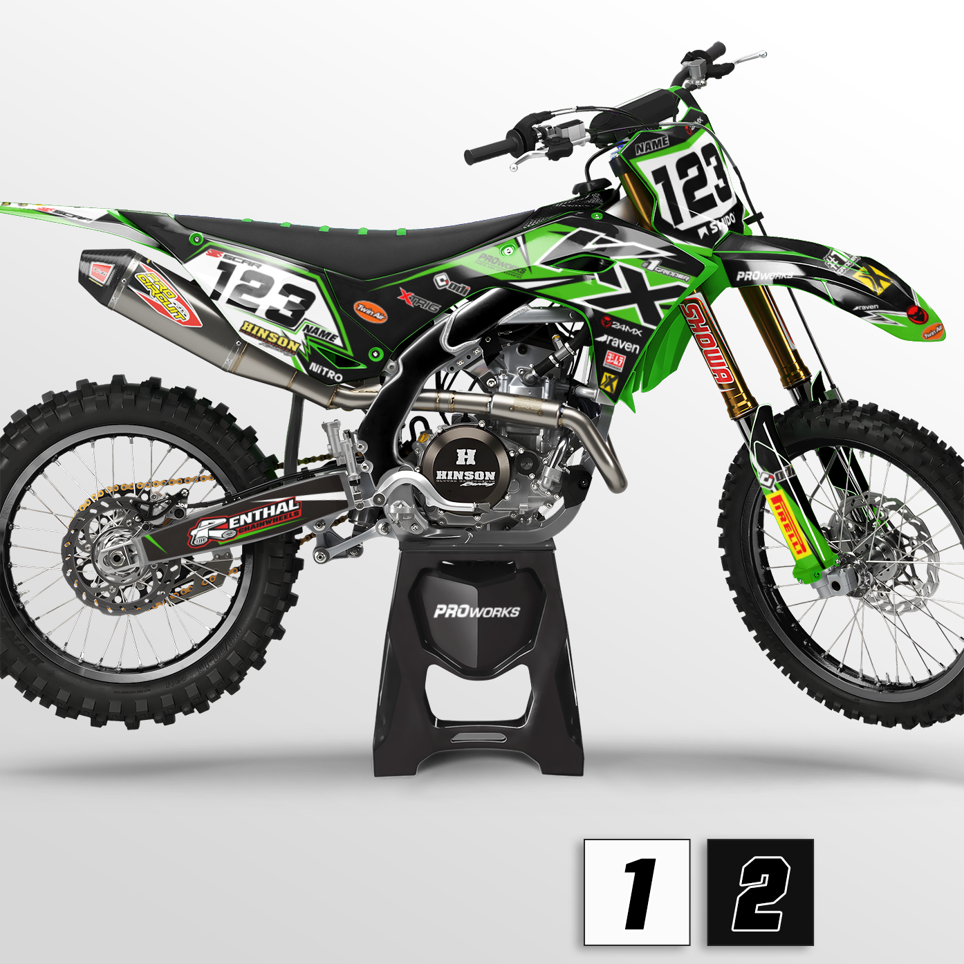 Juego De Adhesivos 24MX Kawasaki Ninja