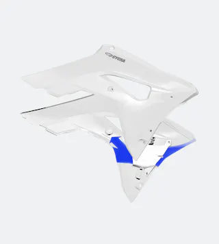 Cycra Powerflow Radiator Shrouds White